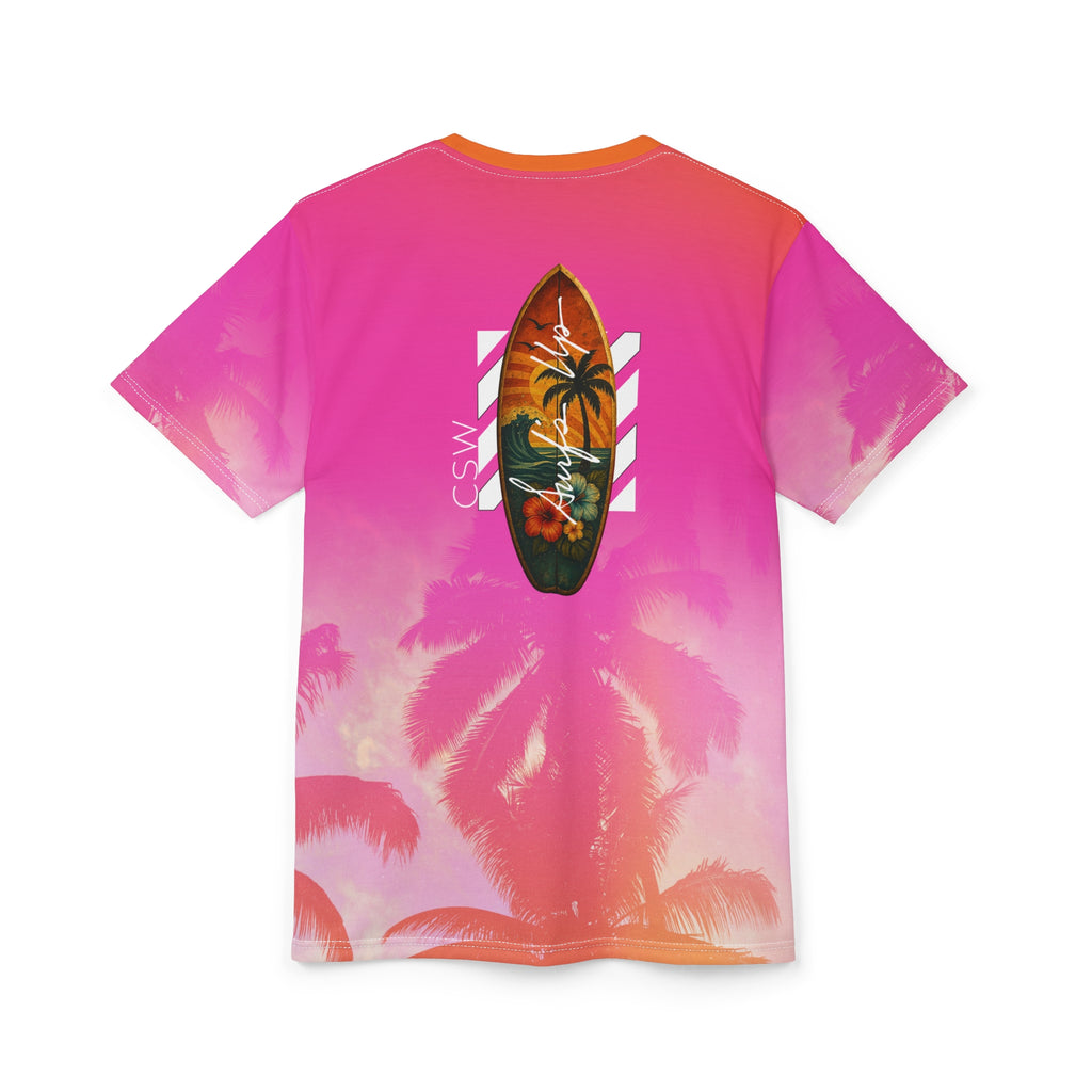 Unisex Tee Christian Surf Wear Palm Tree Graphic Summer Surge