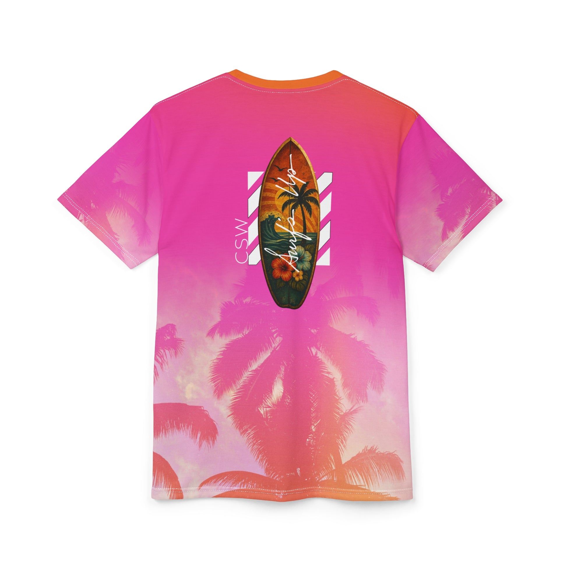 Unisex Tee Christian Surf Wear Palm Tree Graphic Summer Surge