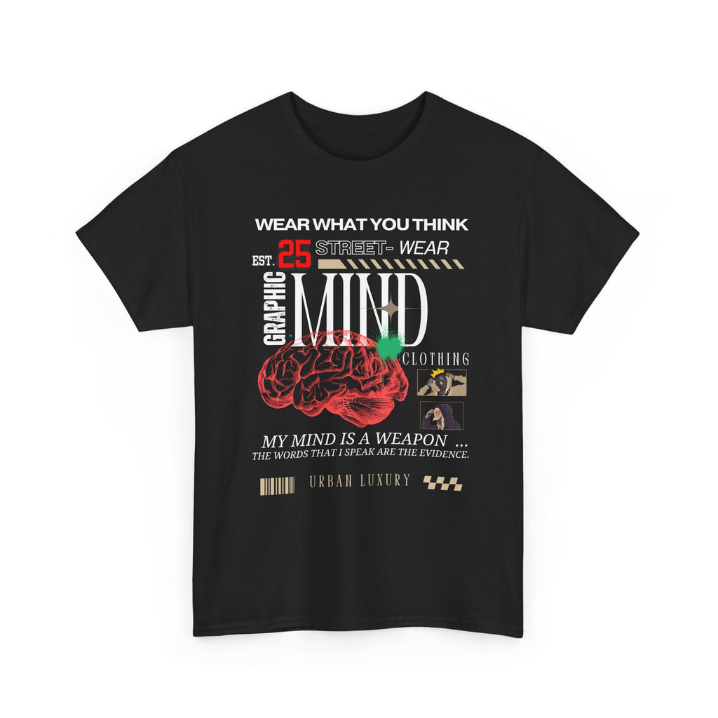 Mind is a Weapon Streetwear Tee, Unisex Graphic T-Shirt, Urban Fashion, Casual Wear, Gift for Streetwear Lovers