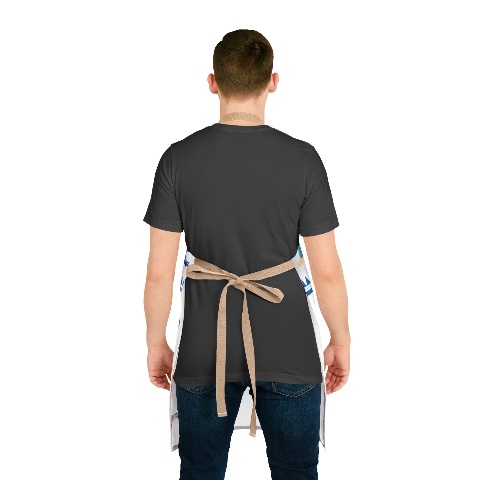 Christian Surf Wear Fun Colorful Beach-Themed Apron,Straps  come in different Colors get them all Fun Cooking Apron, Summer BBQ Gift, Unique Kitchen Accessory, Great for Grilling or Baking