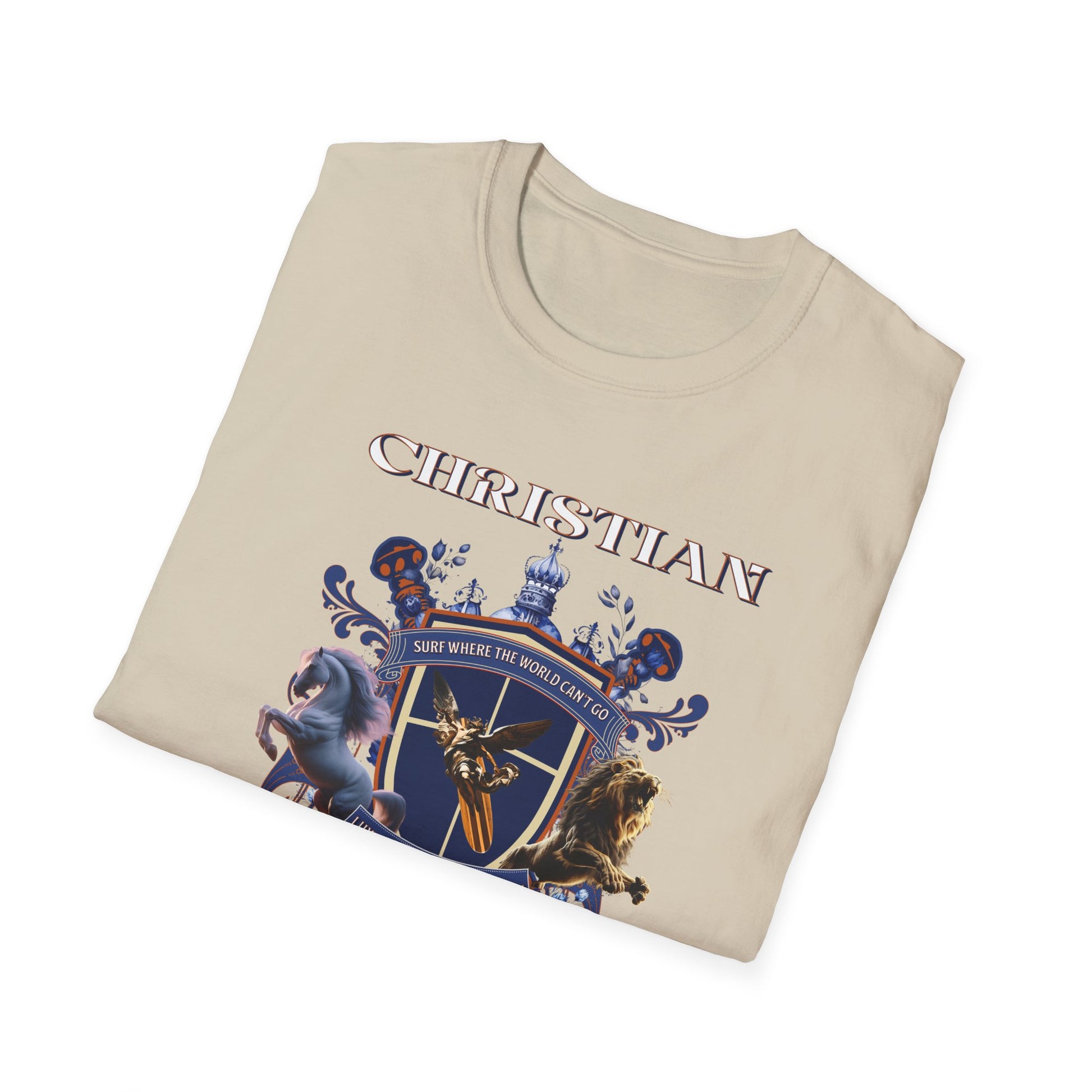 Christian Surf Wear Graphic Royalty T-Shirt, Unisex Summer Tee, Beach Apparel, Gift for Surfers, Casual Graphic Tee, Cool Vacation Clothing