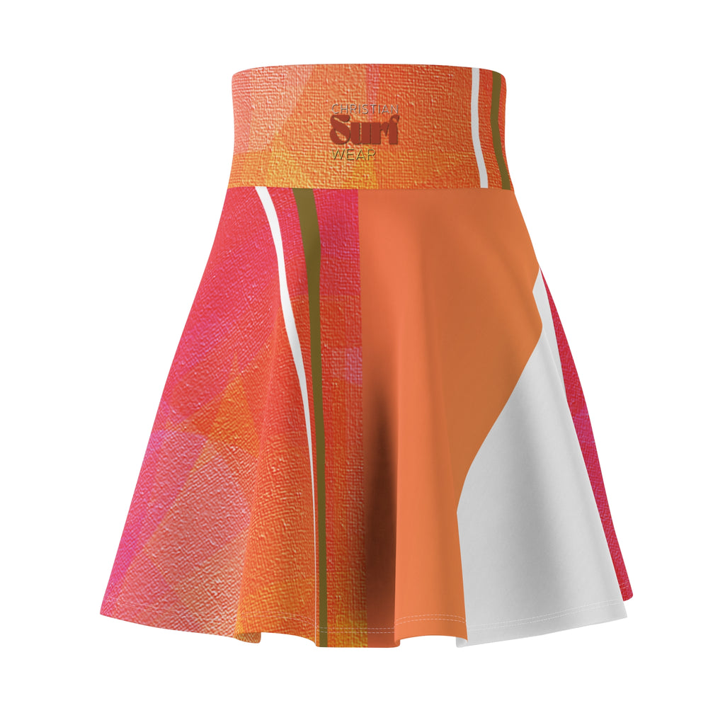 Surf Wear Vibrant Women's Skater Skirt, Colorful AOP Dance Skirt, Festival Wear, Playful Everyday Skirt, Summer Fashion, Gift for Her