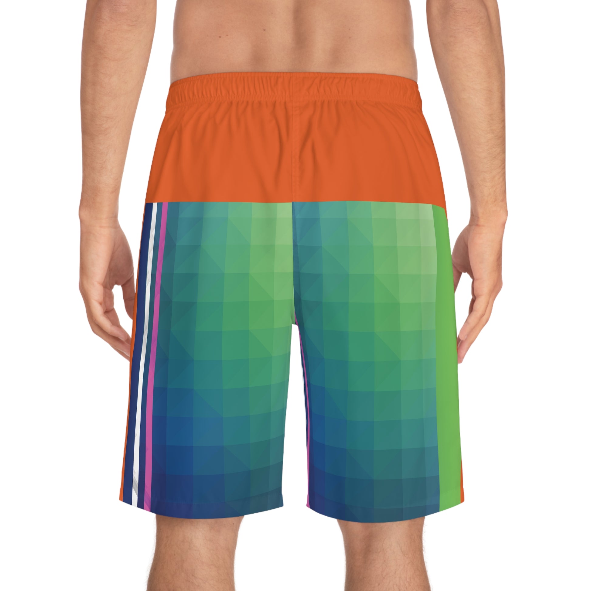 Surf Wear Men Vibrant Surfboard Shorts - Perfect for Beach Days, Summer Fun, Pool Parties, Board Sports, Vacation Essentials, Surf Lovers