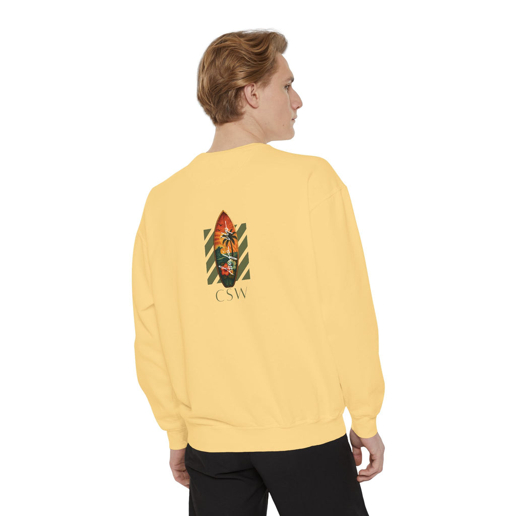 Sunshine Christian Surf Wear Sweatshirt | Unisex Garment-Dyed Pullover for Beach Vibes, Casual Wear, Surfing, Gift for Him/Her, Summer Style