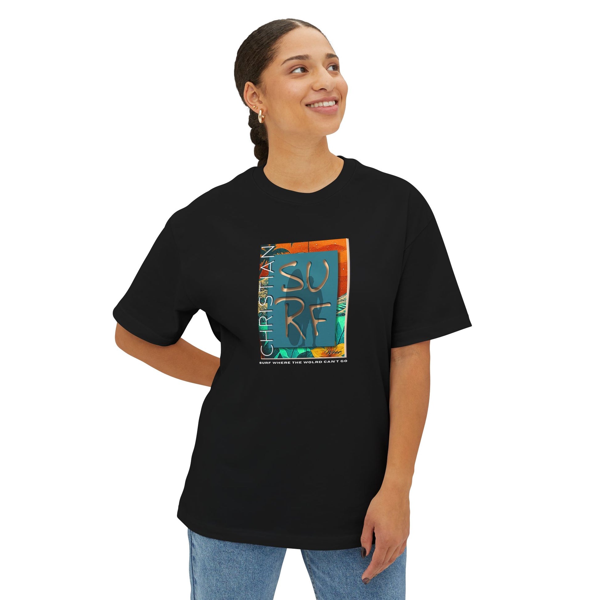 Beach Vibe Oversized Tee, Unisex Summer Shirt, Surfing Tee, Relaxed Fit T-Shirt, Casual Beachwear, Fun Graphic Tee