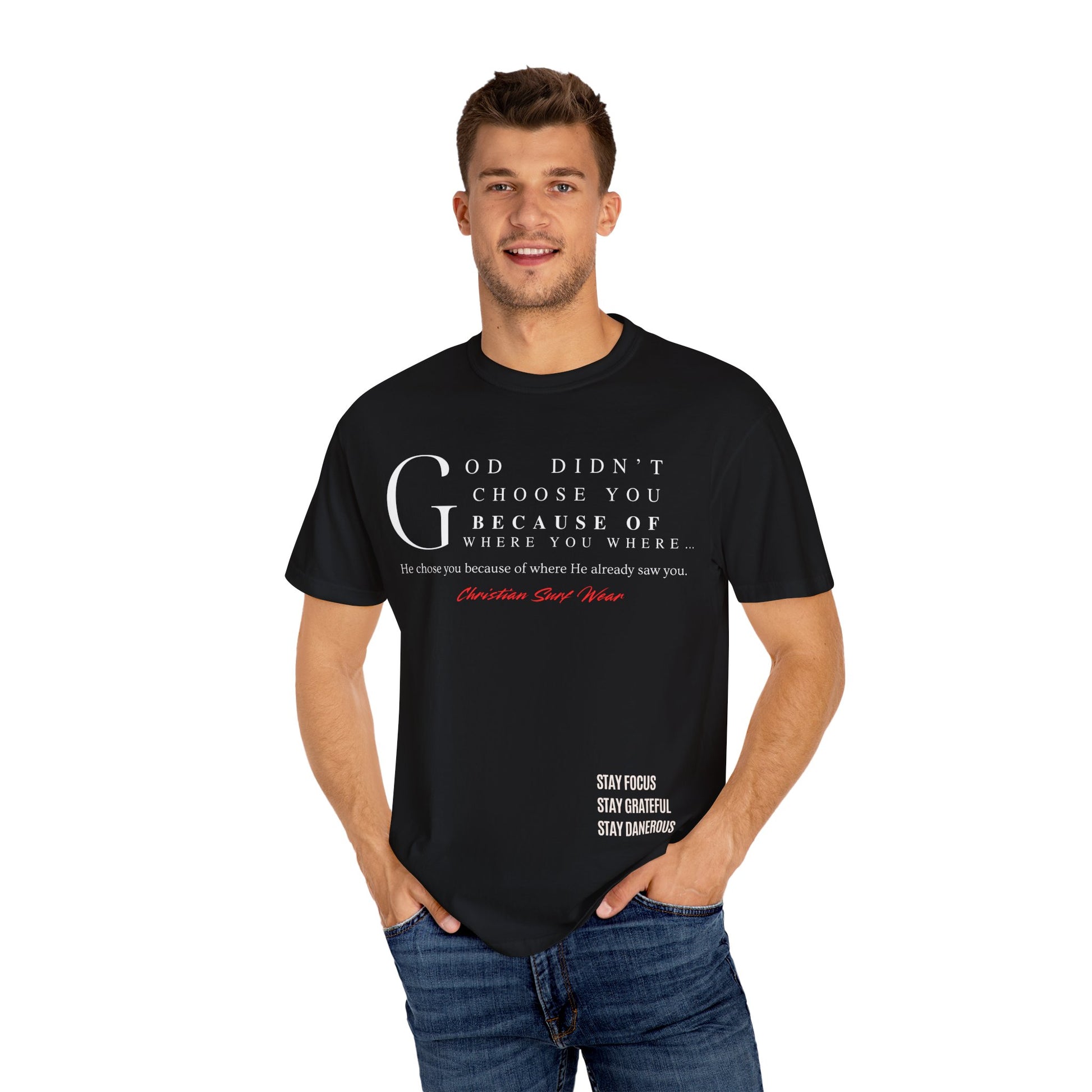 “Already Chosen” | Prophetic Surf Tee by Christian Surf Wear