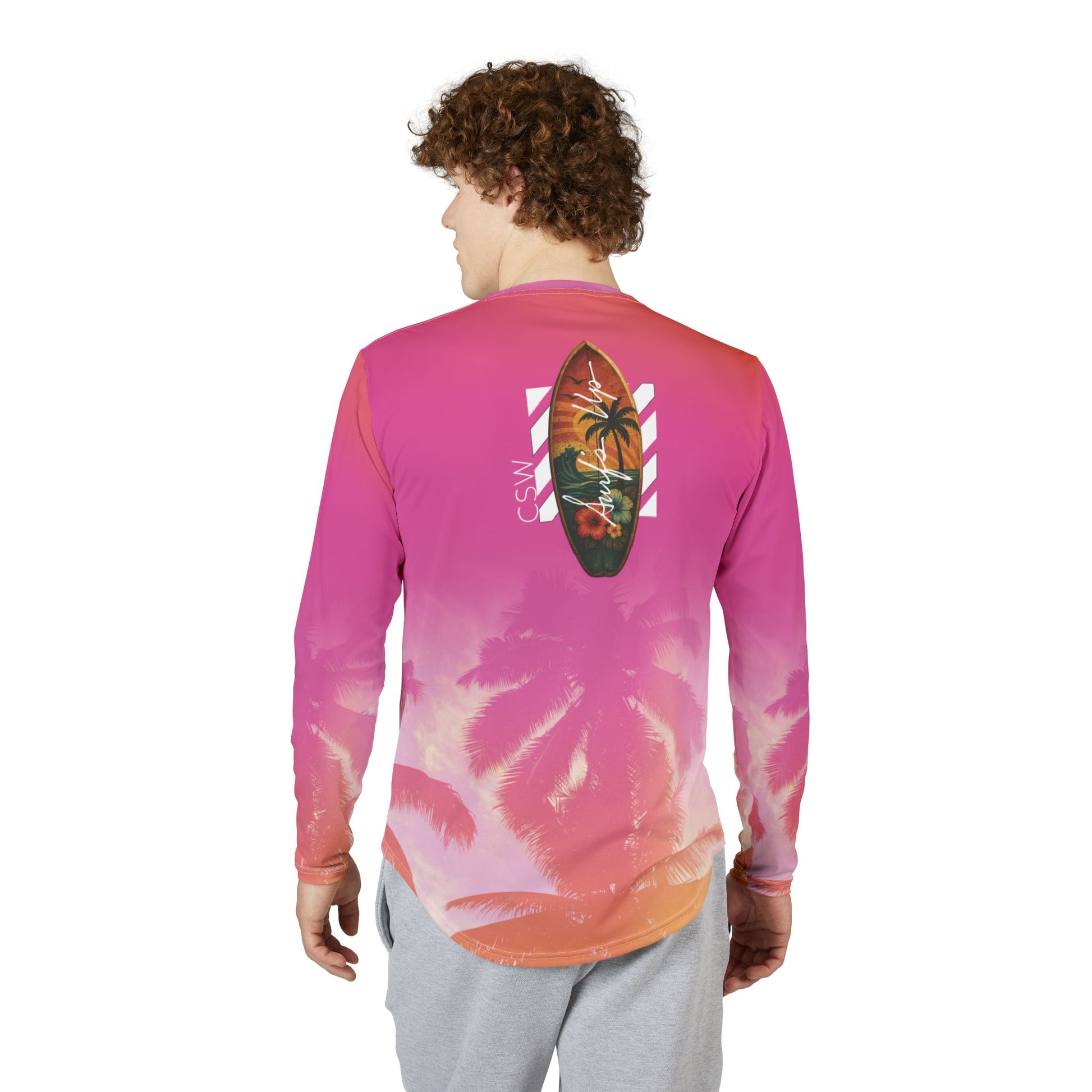 Christian Surf Wear Men's UV Protection Surf Long Sleeve Shirt