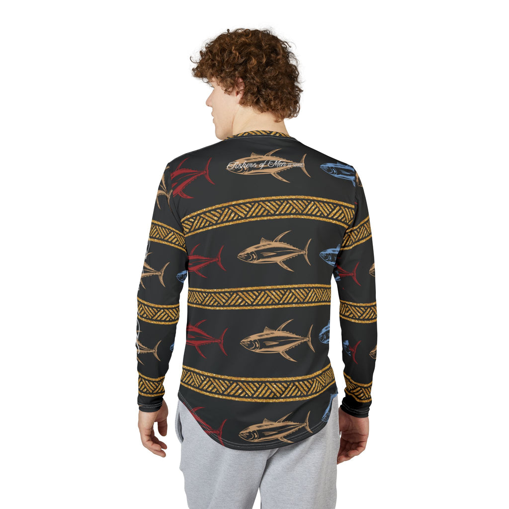 Christian Surf Wear Fishers of Men at Work-Men's UV Protection Long Sleeve Shirt (AOP)