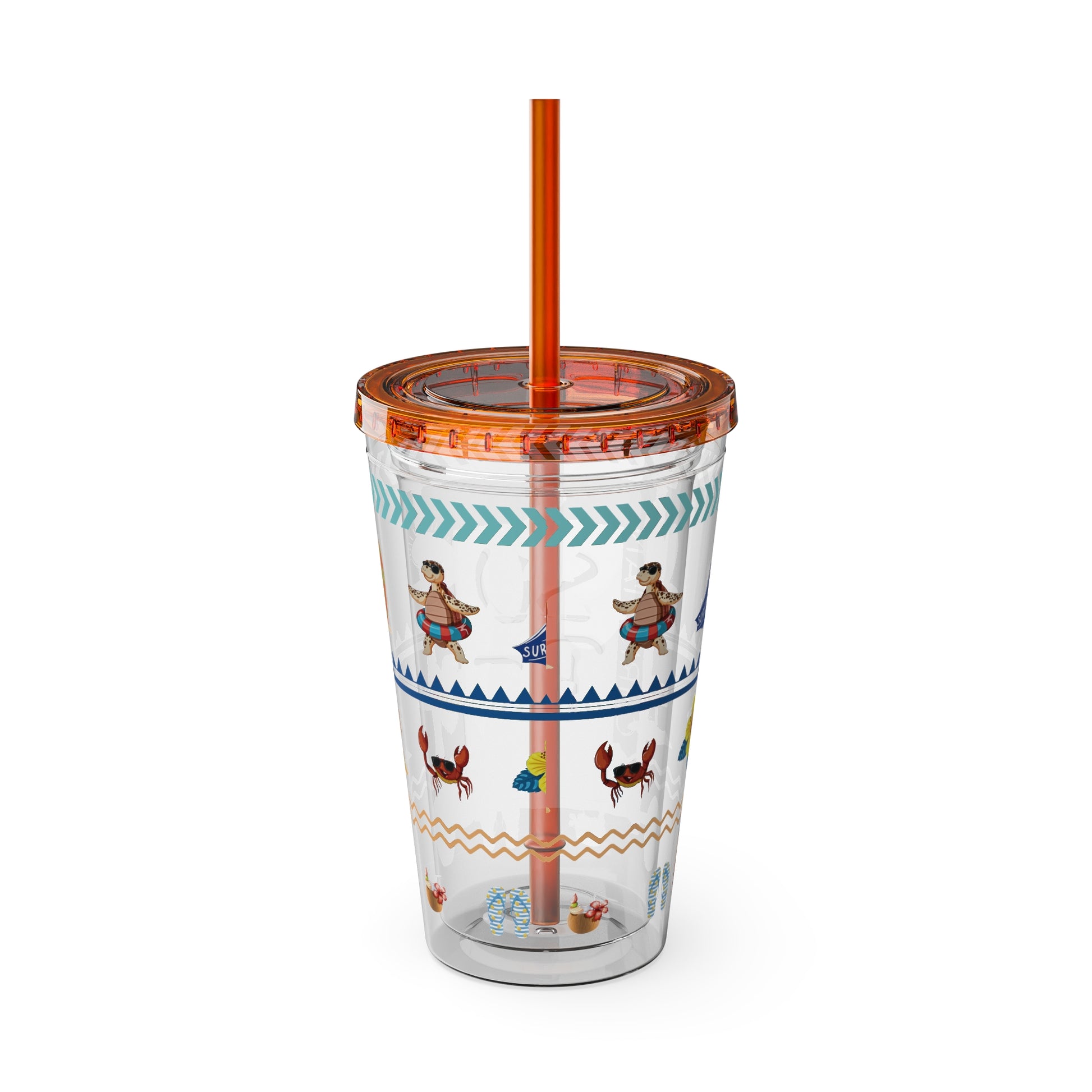 Sunsplash Surf Tumbler, Colorful 16oz Insulated Travel Cup, Summer Beach Mood, Perfect Gift for Surfers, Vacations, Outdoor [...]