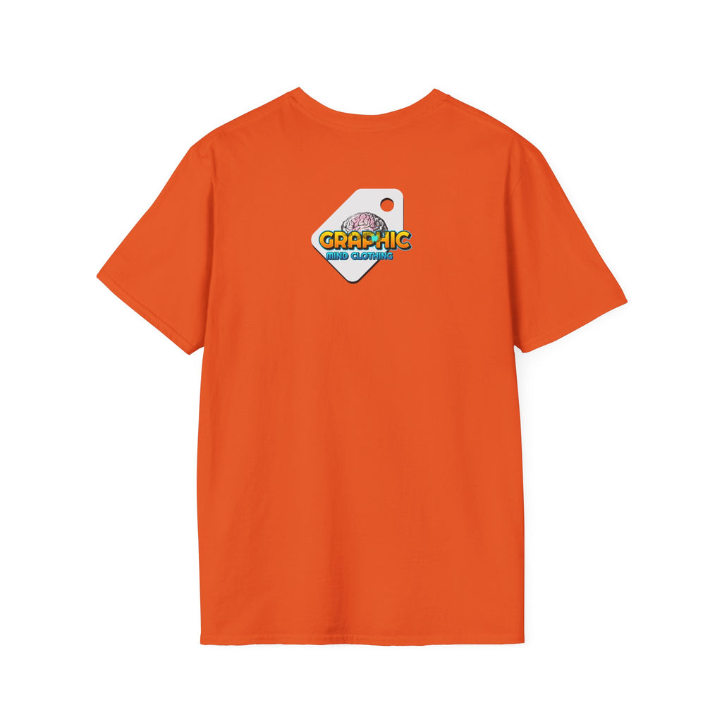 By the Bay Orange Kingdom Confidence Graphic Gold Happy Face Emoji Unisex T-Shirt: You Can’t Stop My Shine Tee, With GOD On My Side, Premium Casual-Tee