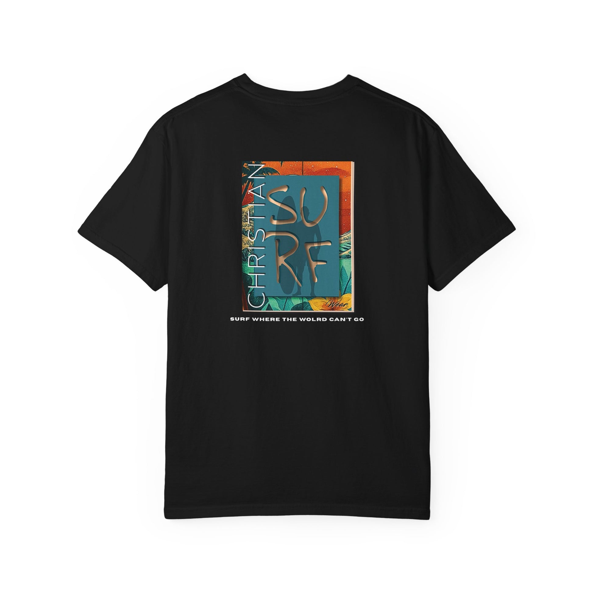 Move by Faith | Street Wear Vintage Surf Board Graphic Art Work Unisex T-Shirt - Christian Surf Wear
