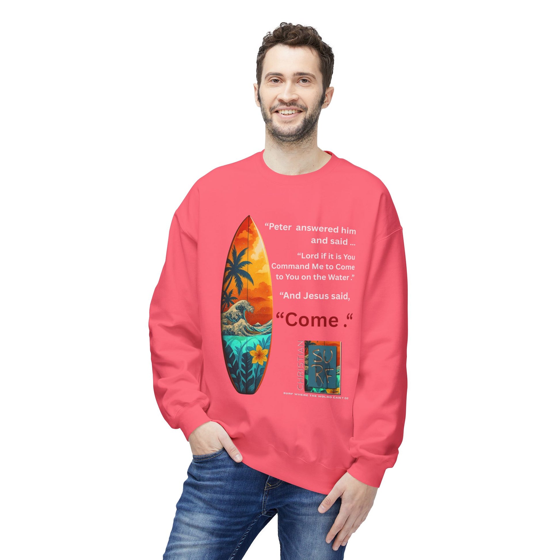 Christian Surf Wear Sweatshirt | Move by Faith Street Edition