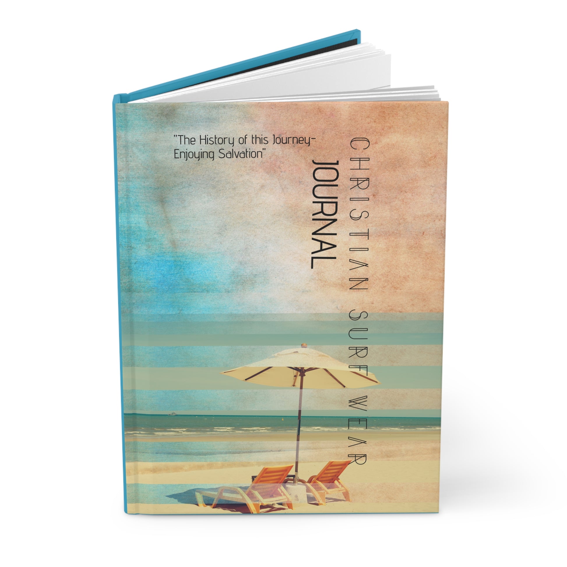 Hardcover Journal Matte - Christian Surf Wear 'Progress Over Perfection'