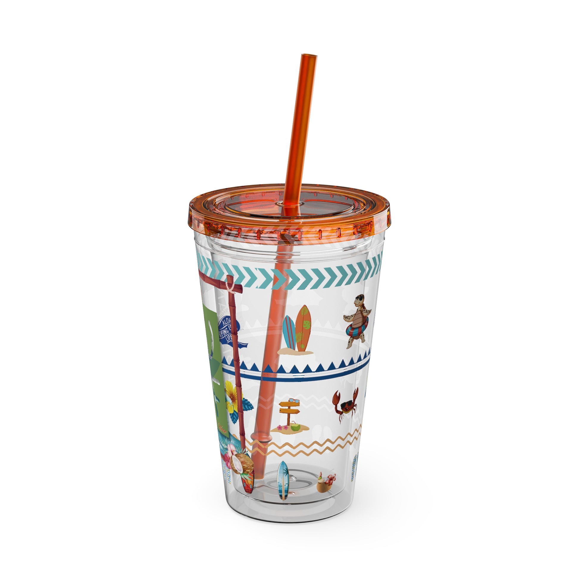 Sunsplash Surf Tumbler, Colorful 16oz Insulated Travel Cup, Summer Beach Mood, Perfect Gift for Surfers, Vacations, Outdoor [...]