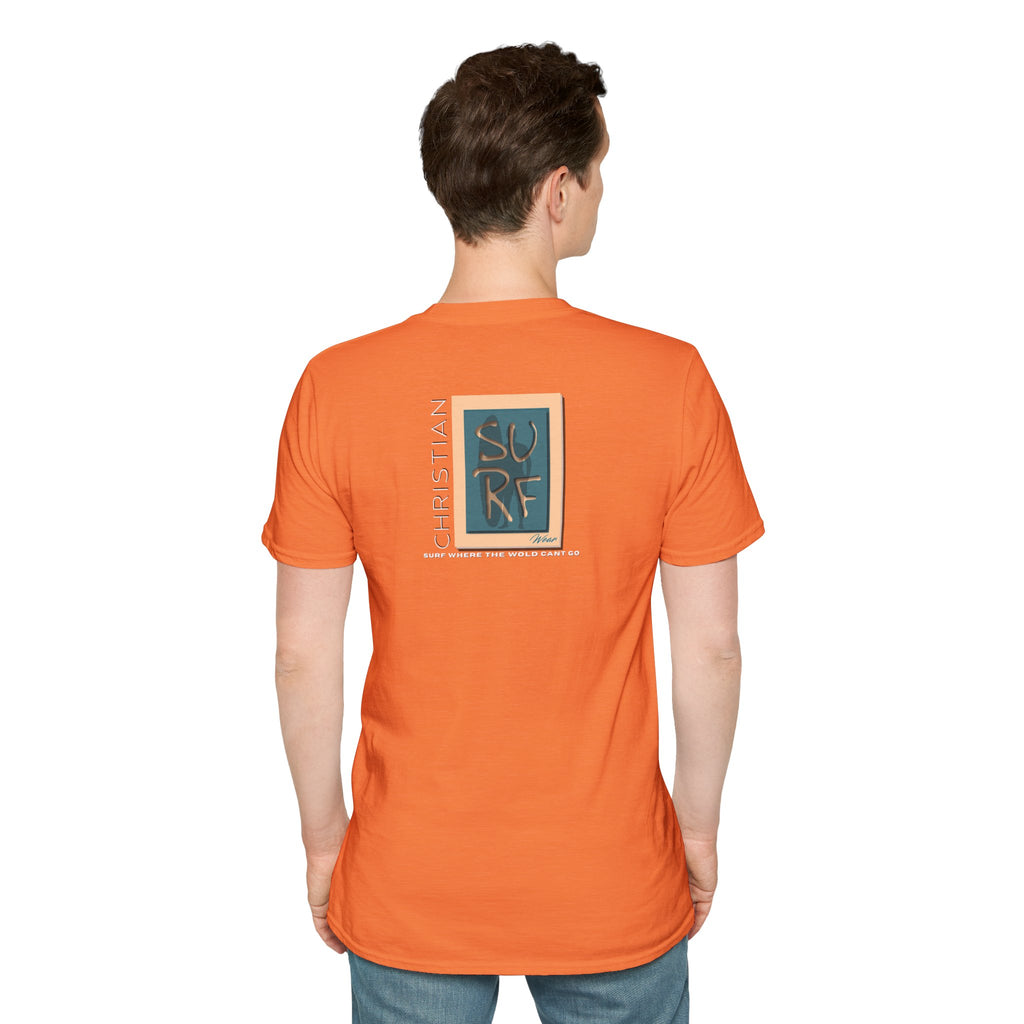 Marlin Graphic Dominion Deep - Unisex Softstyle T-Shirt Florida Marlin Fishing Tee Surfwear | Christian Ocean Apparel, Bold Pursuit Prophetic Vision Divine