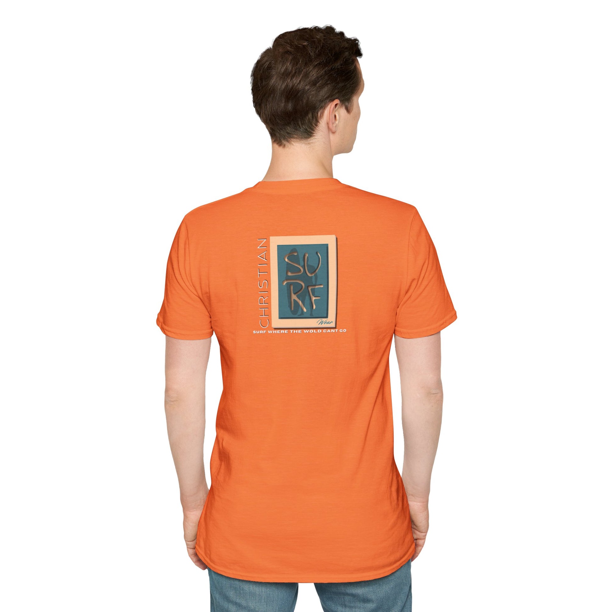 Marlin Graphic Dominion Deep - Unisex Softstyle T-Shirt Florida Marlin Fishing Tee Surfwear | Christian Ocean Apparel, Bold Pursuit Prophetic Vision Divine