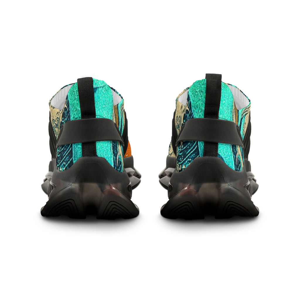 Men's Sneakers - Fire Orange HERITAGE™ Mantle of Love  of Christian Surf Wear- tread on a demon neck , Go after Souls in comfort