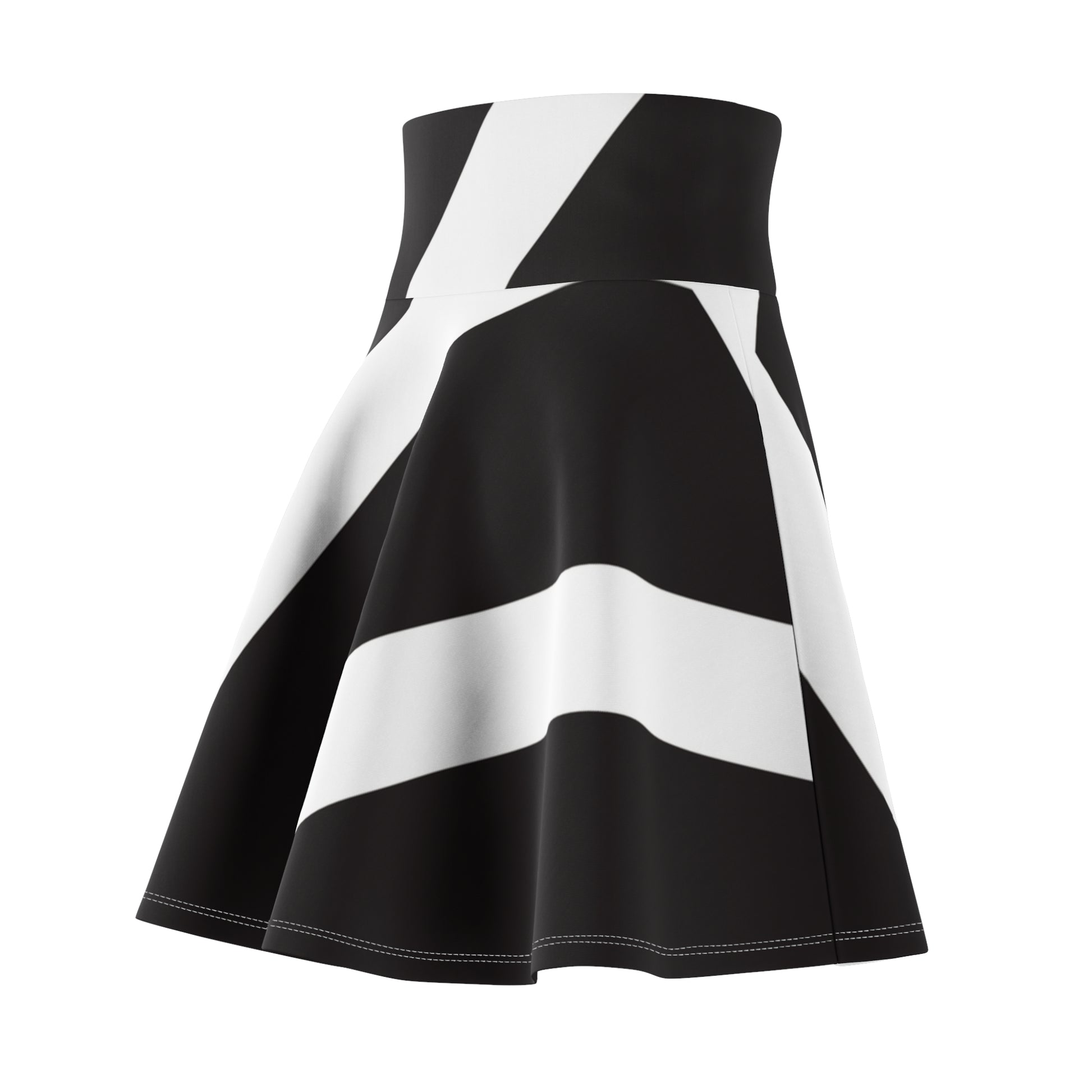 Christian Surf Wear Typography CSW Chic Women's Skater Skirt, Perfect for Casual Outings, Parties, Festivals, Date Nights, Trendy Summer Fashion