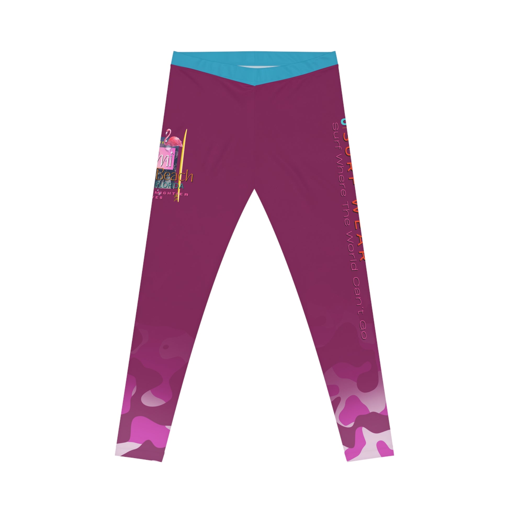 Christian Surf Wear Vintage Militant Stylish Women's Casual Leggings, Comfortable Activewear, Everyday Fashion, Unique Gifts, Vibrant Design