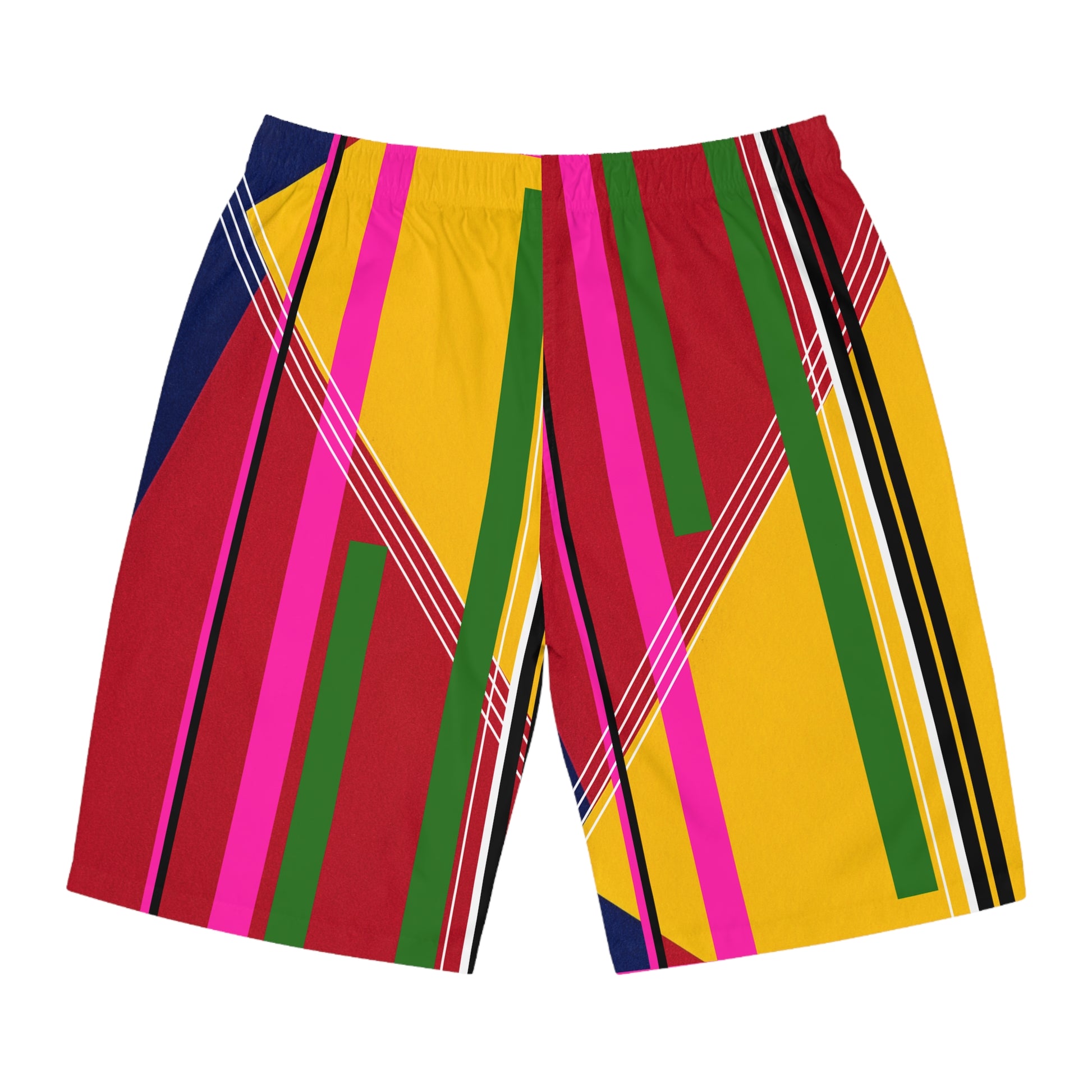 Christian Surf Wear Vibrant Men's Board Shorts for Summer Fun, Swimwear, Beach, Vacation, Surfing, Outdoor Activities, Colorful Summer Attire