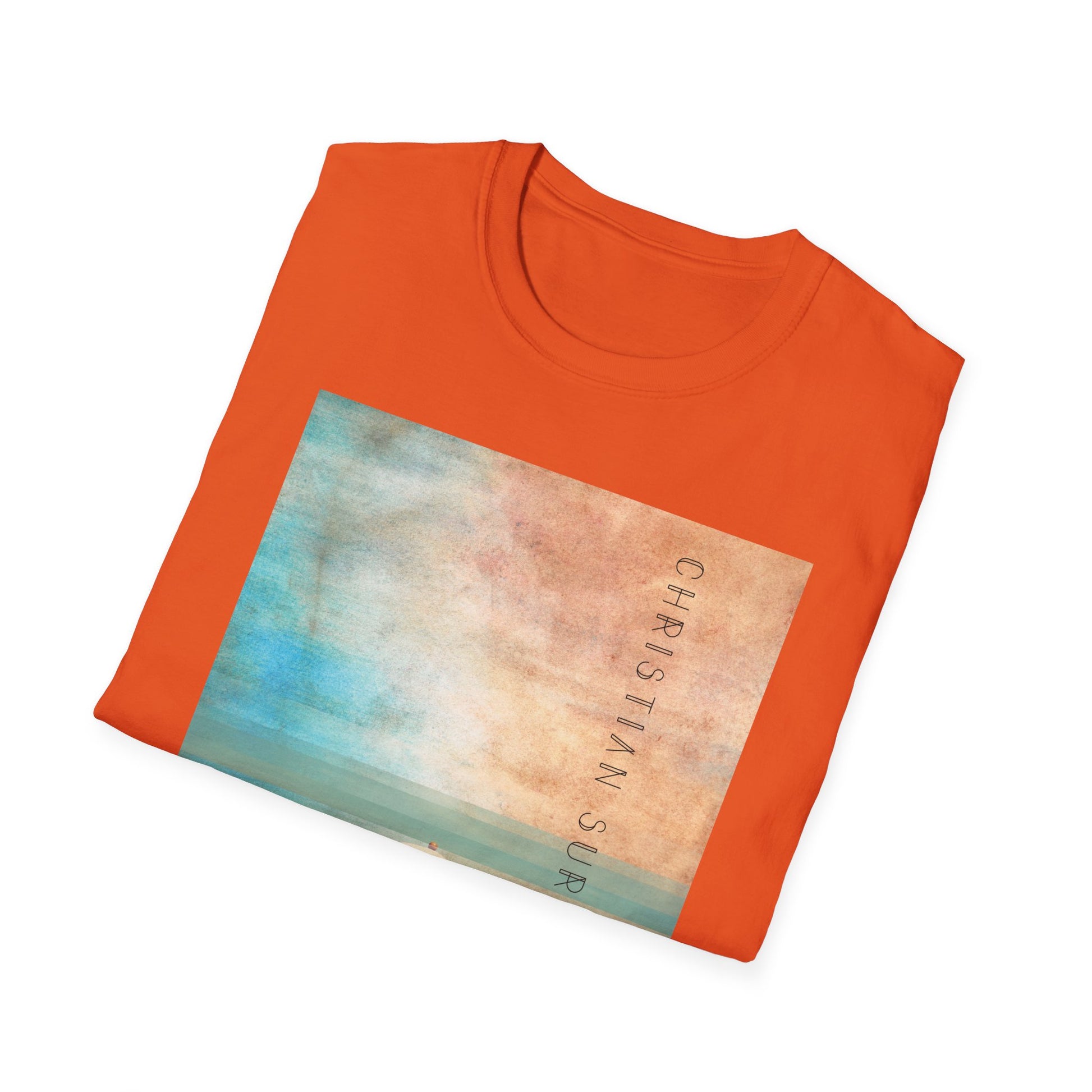 Christian Surf Wear T-Shirt - Vintage Calm Beach Tee