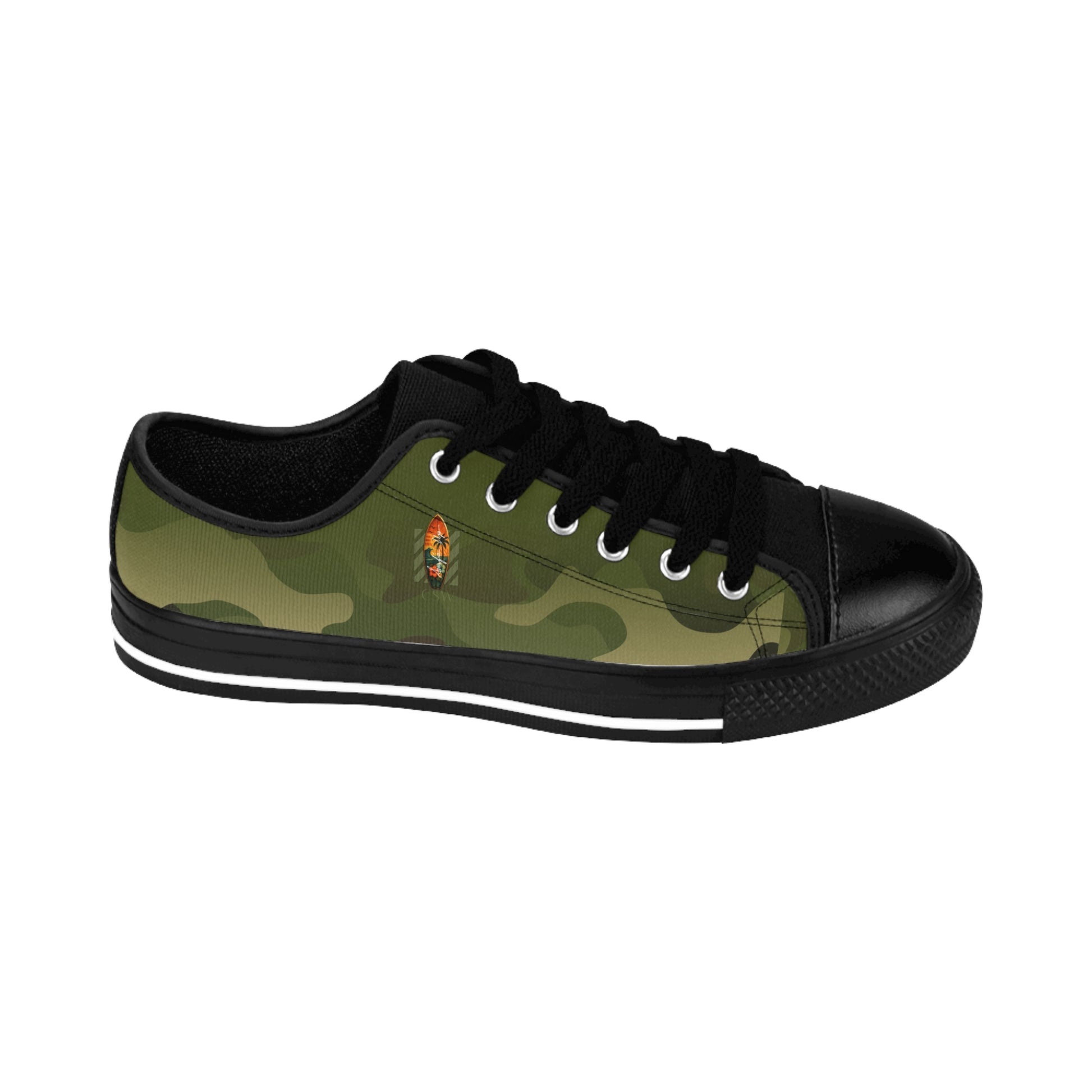 Christian Surf Wear Stylish Men's Camo Sneakers, Casual Footwear, Gifts for Him, Trendy Sneakers for Everyday Wear, Unique Fashion Shoes