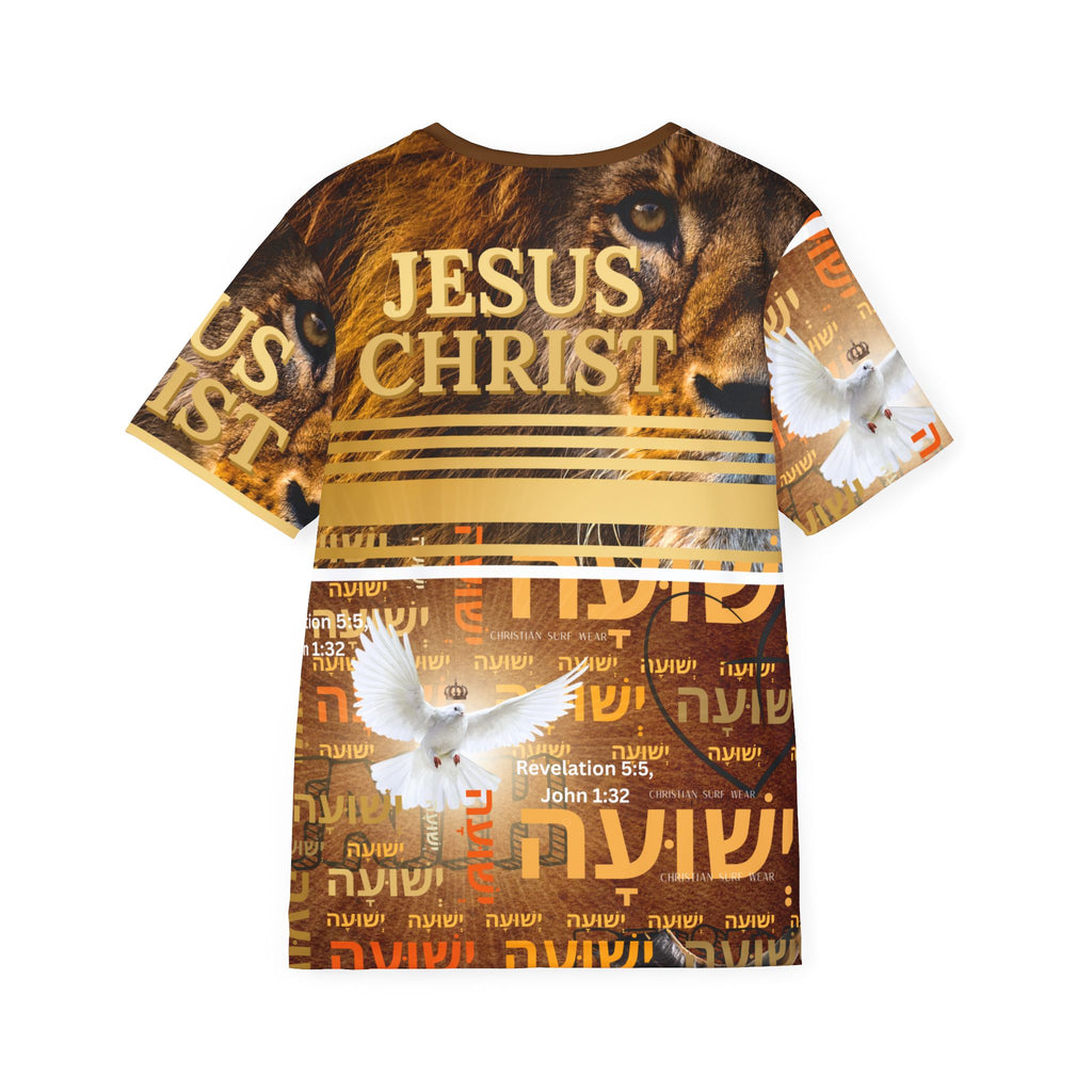 Men's Sports Jersey Jesus Christ Lion of the Tribe of Judah Tee by Christian Surf Wear