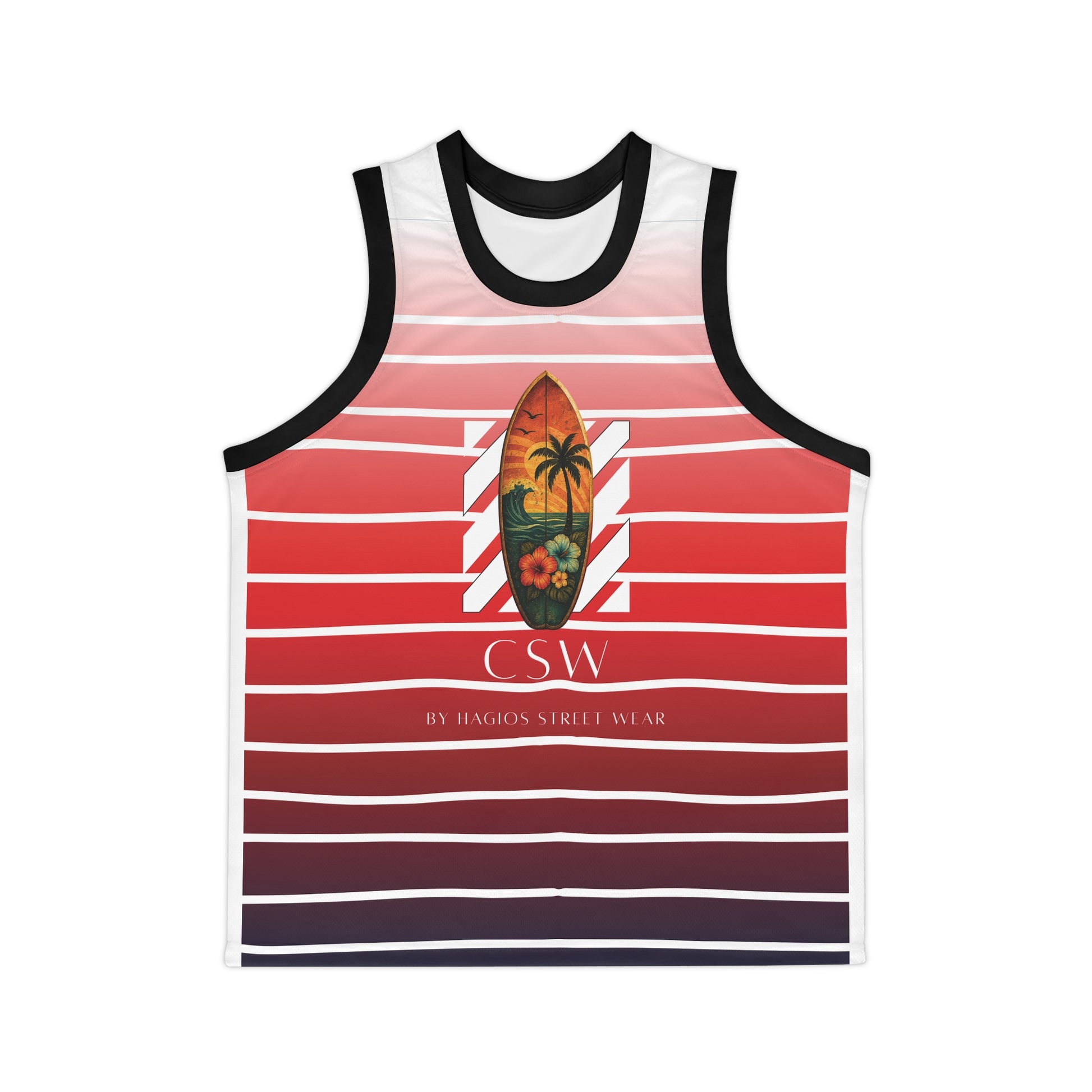 Christian Surf Wear Unisex Basketball Jersey with Surf Design, Perfect for Sports, Summer Wear, Youth Teams, Beach Days, and Casual Outings