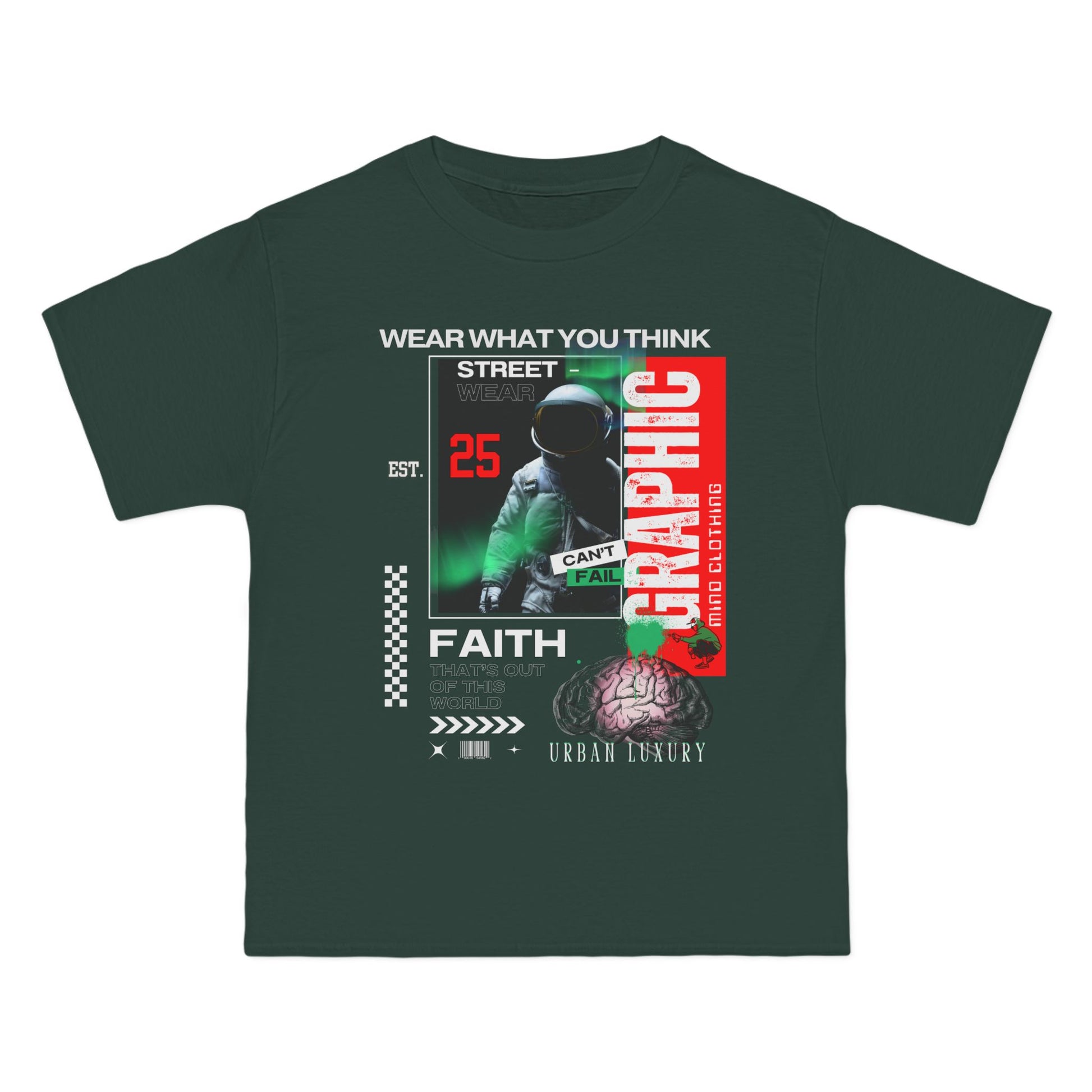 Urban Luxury Graphic Mind Clothing Tee, Out of this World Faith - Tee Comfortable Casual Wear, Street Style Shirt, Gift for Trendsetters,