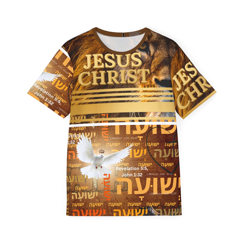 Men's Sports Jersey Jesus Christ Lion of the Tribe of Judah Tee by Christian Surf Wear