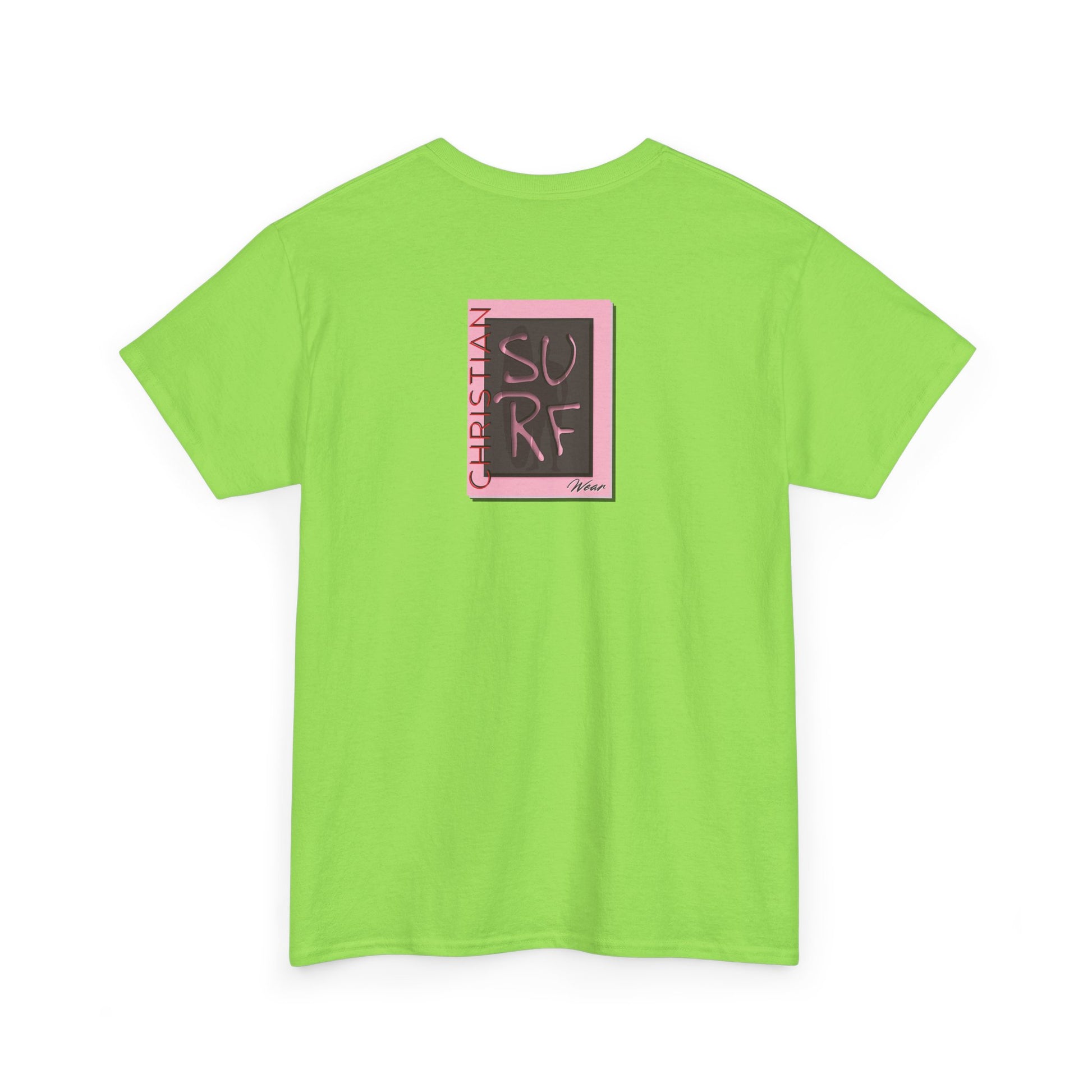 Angle at Work Surf Wear Vintage Beach Graphic - Angle riding a Surfboard Graphic Surfing Righteous Unisex Heavy Cotton Tee, Beachwear, Christian T-Shirt, Summer Fashion, Casual Style, Gift for Surfers