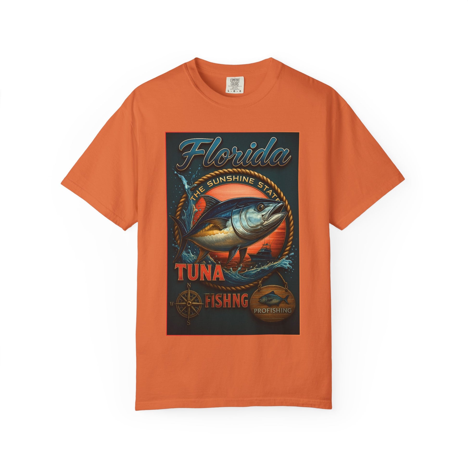 Florida Tuna Vintage Surf Tee, Dominion Waters Edition, Unisex Shirt for Surfers and Kingdom-minded Adventurers, Genesis 1:28 Graphic Tee,