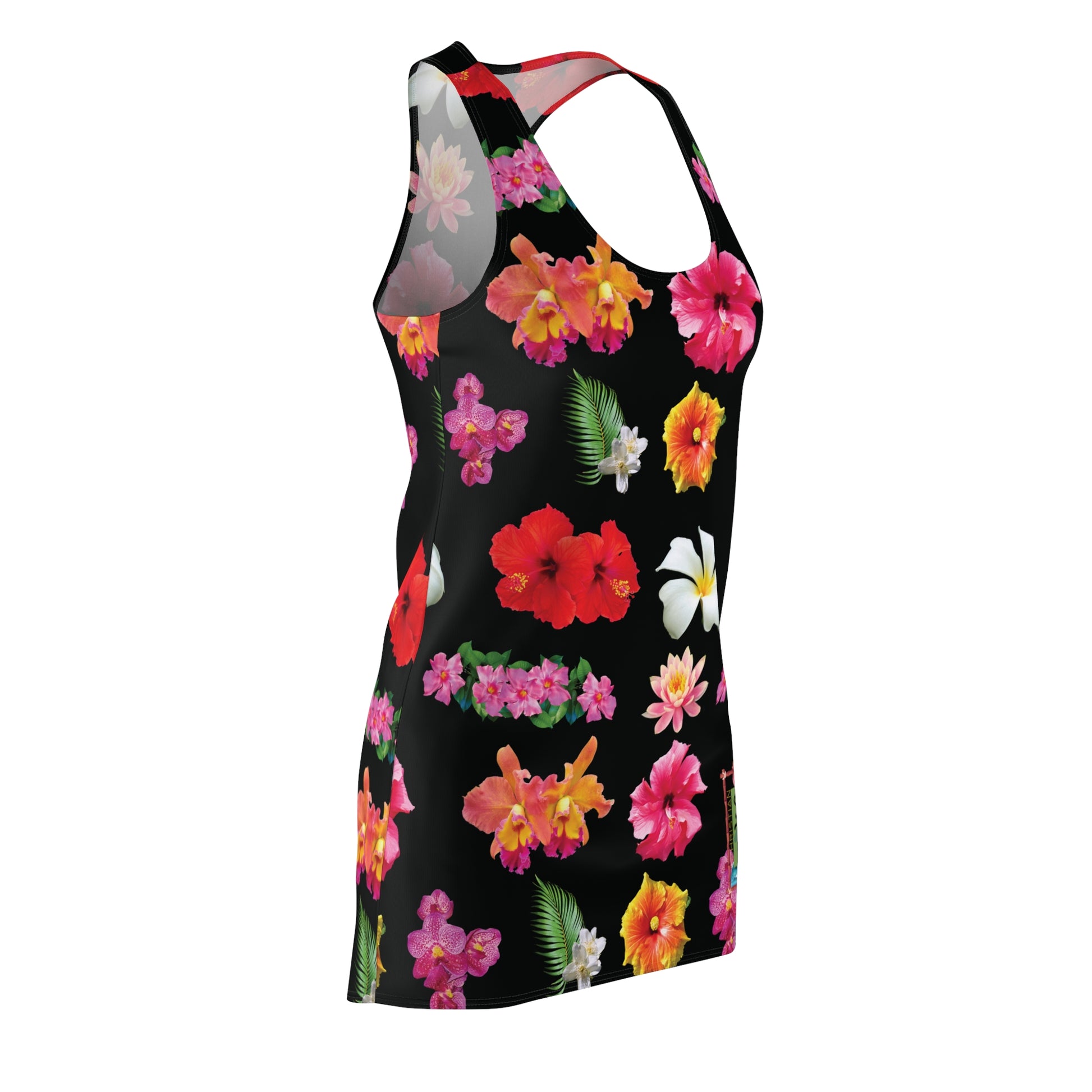 Christian Surf Wear Floral Racerback Cover Up  Dress for Summer Style | Women's Sleeveless Dress, Beachwear, Vacation Outfit, Party Dress, Casual Summer Style