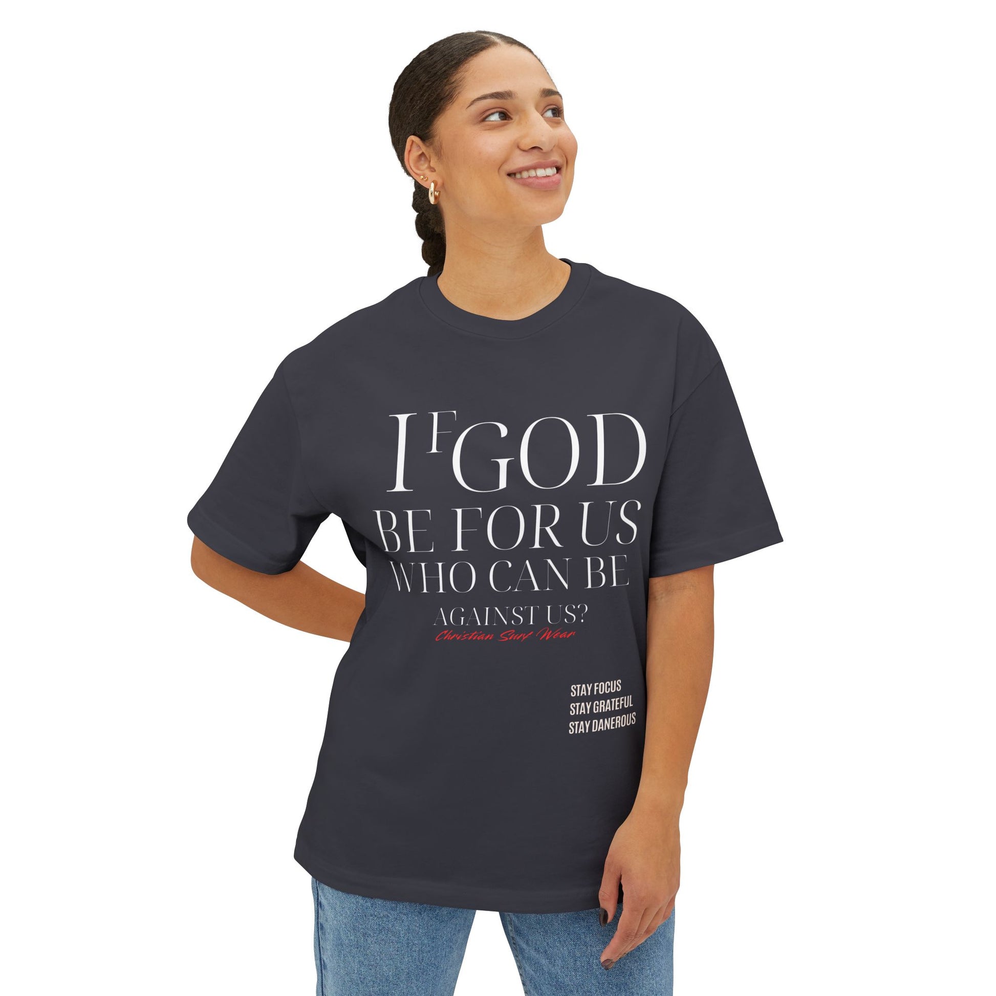 Unisex Oversized CHRISTIAN SURF WEAR™ “The Anthem of Praise Tee” “If God be for us, who can be against us?” Inspirational Oversized Top, Casual Christian Wear, Bible Verse Apparel, Unisex [...]