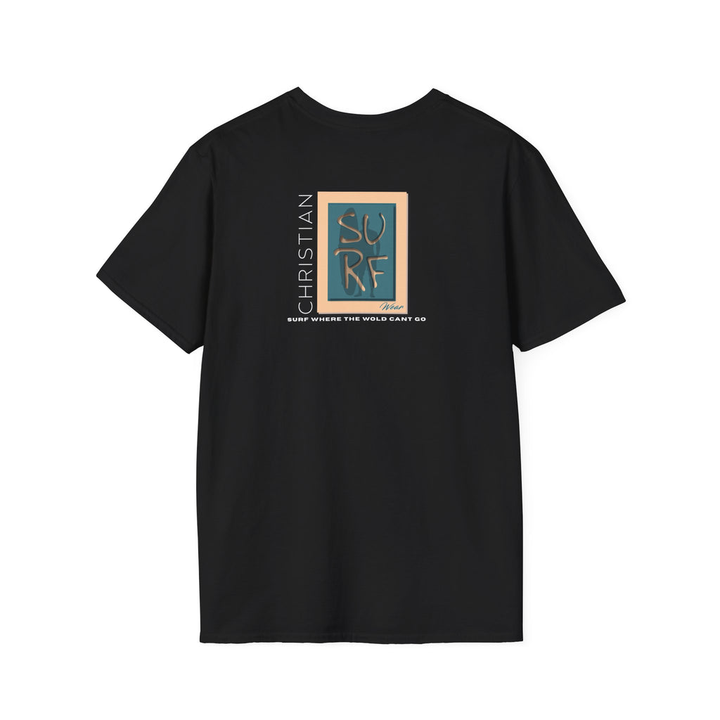 Marlin Graphic Dominion Deep - Unisex Softstyle T-Shirt Florida Marlin Fishing Tee Surfwear | Christian Ocean Apparel, Bold Pursuit Prophetic Vision Divine