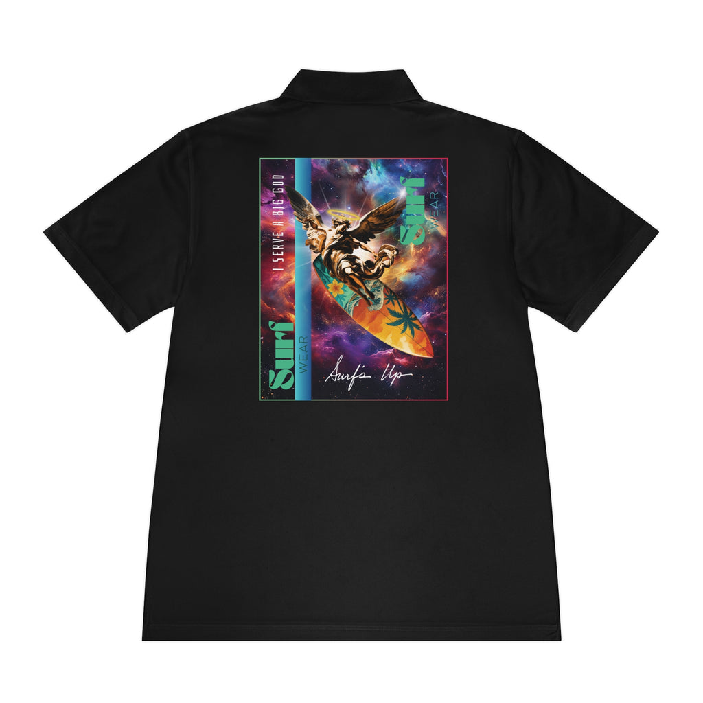 Vibrant Men's Sport Polo Shirt with Artistic Design, Casual Wear, Golf Shirt, Active Lifestyle, Trendy Sports Polo, Unique Gift Idea