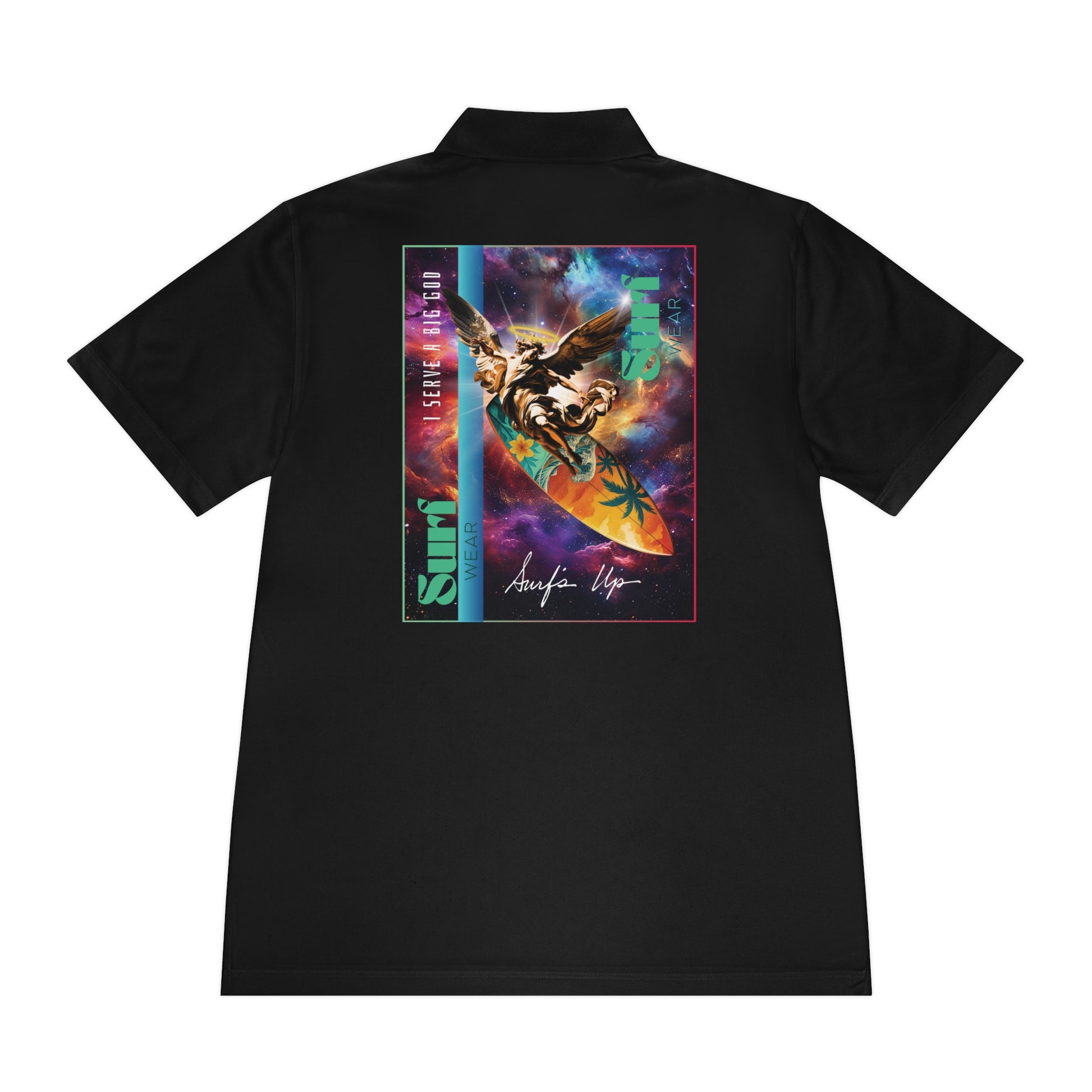 Vibrant Men's Sport Polo Shirt with Artistic Design, Casual Wear, Golf Shirt, Active Lifestyle, Trendy Sports Polo, Unique Gift Idea