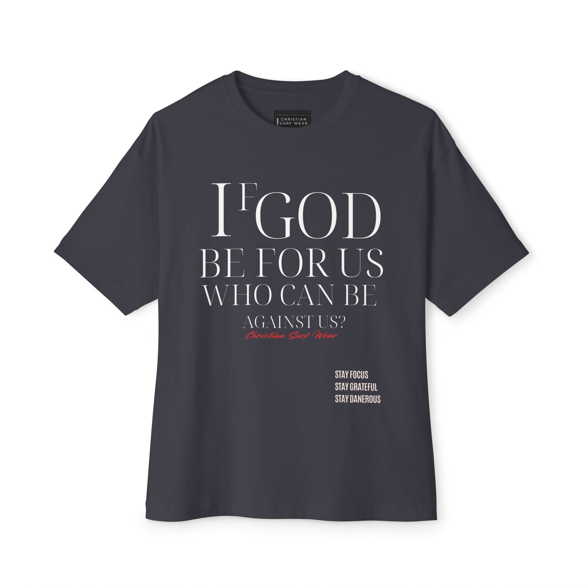 Unisex Oversized CHRISTIAN SURF WEAR™ “The Anthem of Praise Tee” “If God be for us, who can be against us?” Inspirational Oversized Top, Casual Christian Wear, Bible Verse Apparel, Unisex [...]