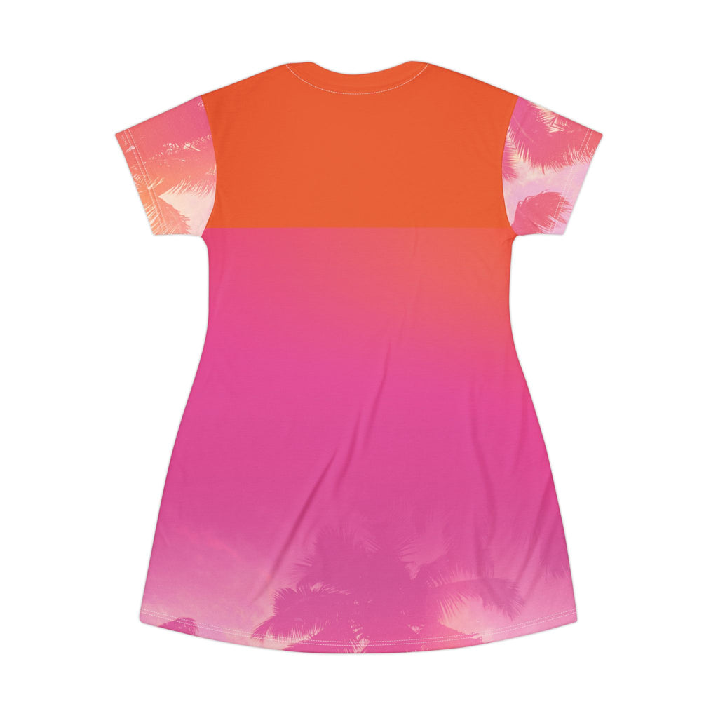 Surf Wear Sunset Cover Up T-Shirt Dress