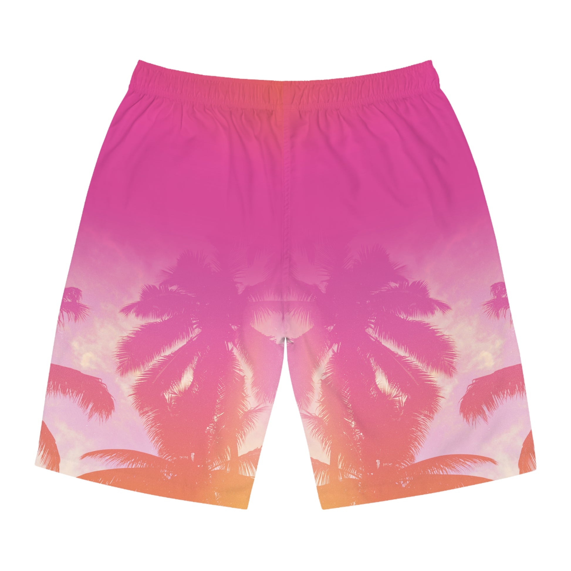 Christian Surf Wear Palm Tree Men's Board Shorts