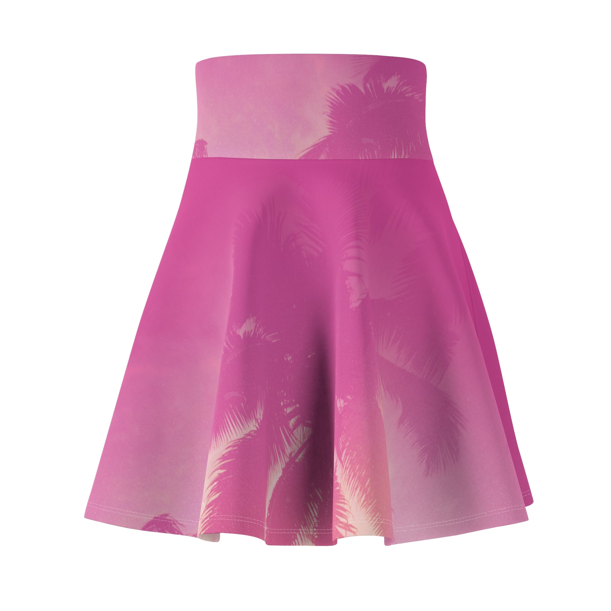 Women's Skater Skirt - Christian Surf Wear Palm Tree Graphic Tropical Dream
