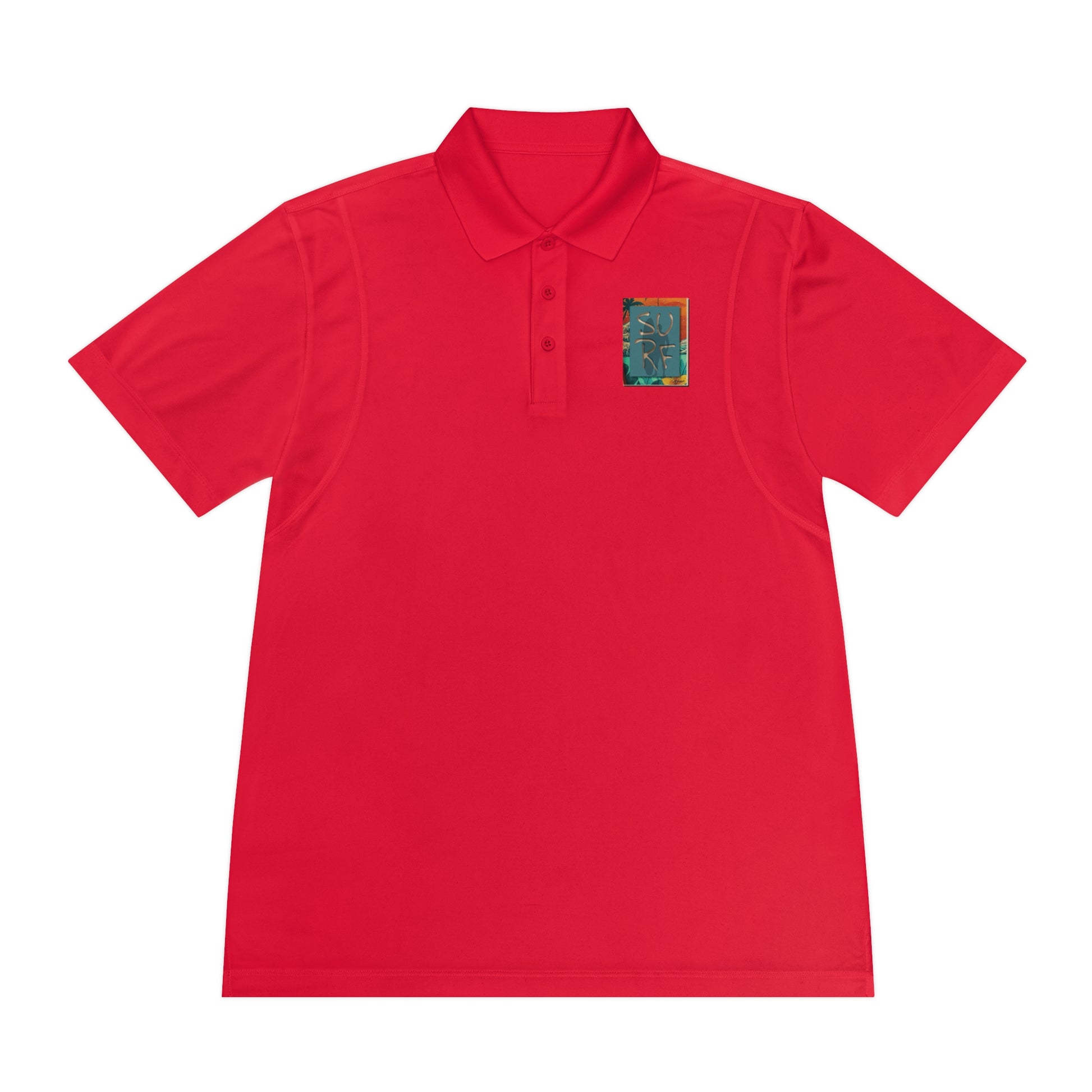 Vibrant Men's Sport Polo Shirt with Artistic Design, Casual Wear, Golf Shirt, Active Lifestyle, Trendy Sports Polo, Unique Gift Idea
