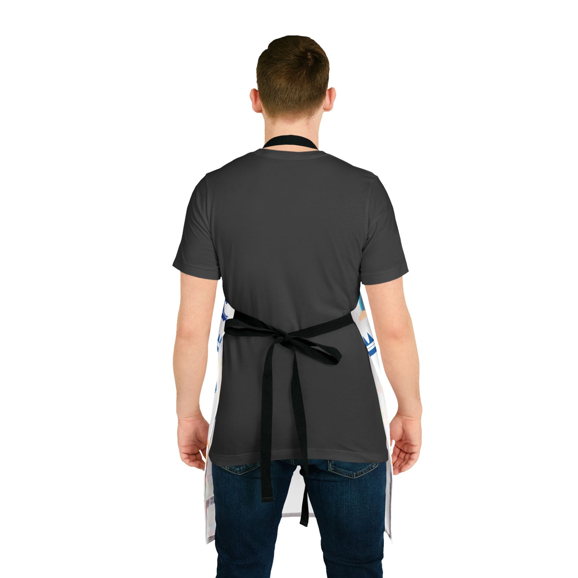 Christian Surf Wear Fun Colorful Beach-Themed Apron,Straps  come in different Colors get them all Fun Cooking Apron, Summer BBQ Gift, Unique Kitchen Accessory, Great for Grilling or Baking