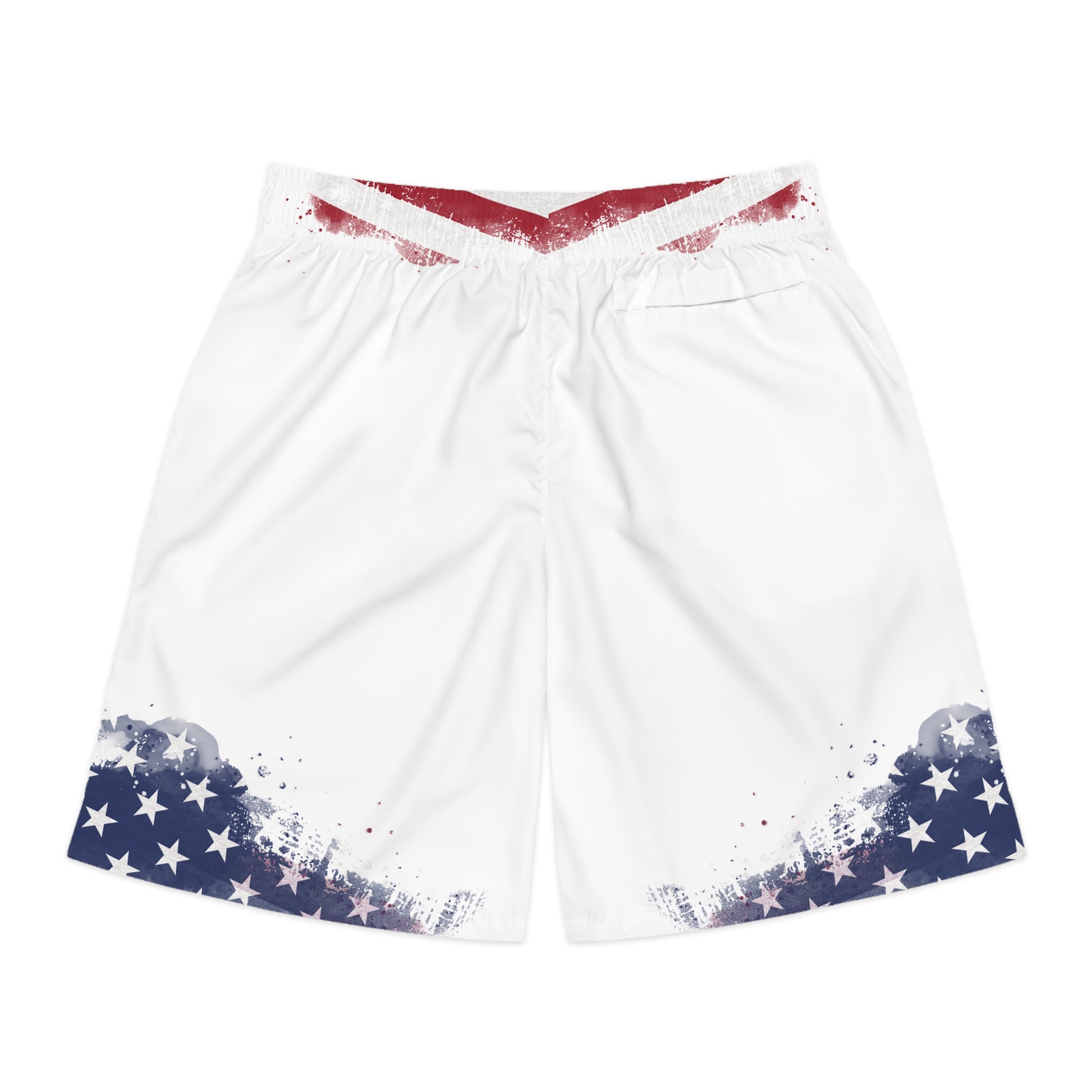 Christian Surf Wear Patriotic Men's Jogger Shorts, Summer Activewear, Casual Shorts for Men, USA Flag Shorts, Independence Day Outfit, Comfortable Sportswear