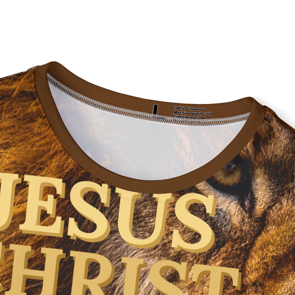 Men's Sports Jersey Jesus Christ Lion of the Tribe of Judah Tee by Christian Surf Wear