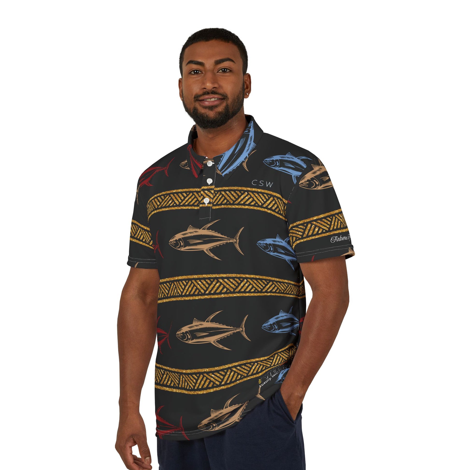 Christian Surf Wear Fishers of Men Fishing Shirt Unisex Polo Shirt