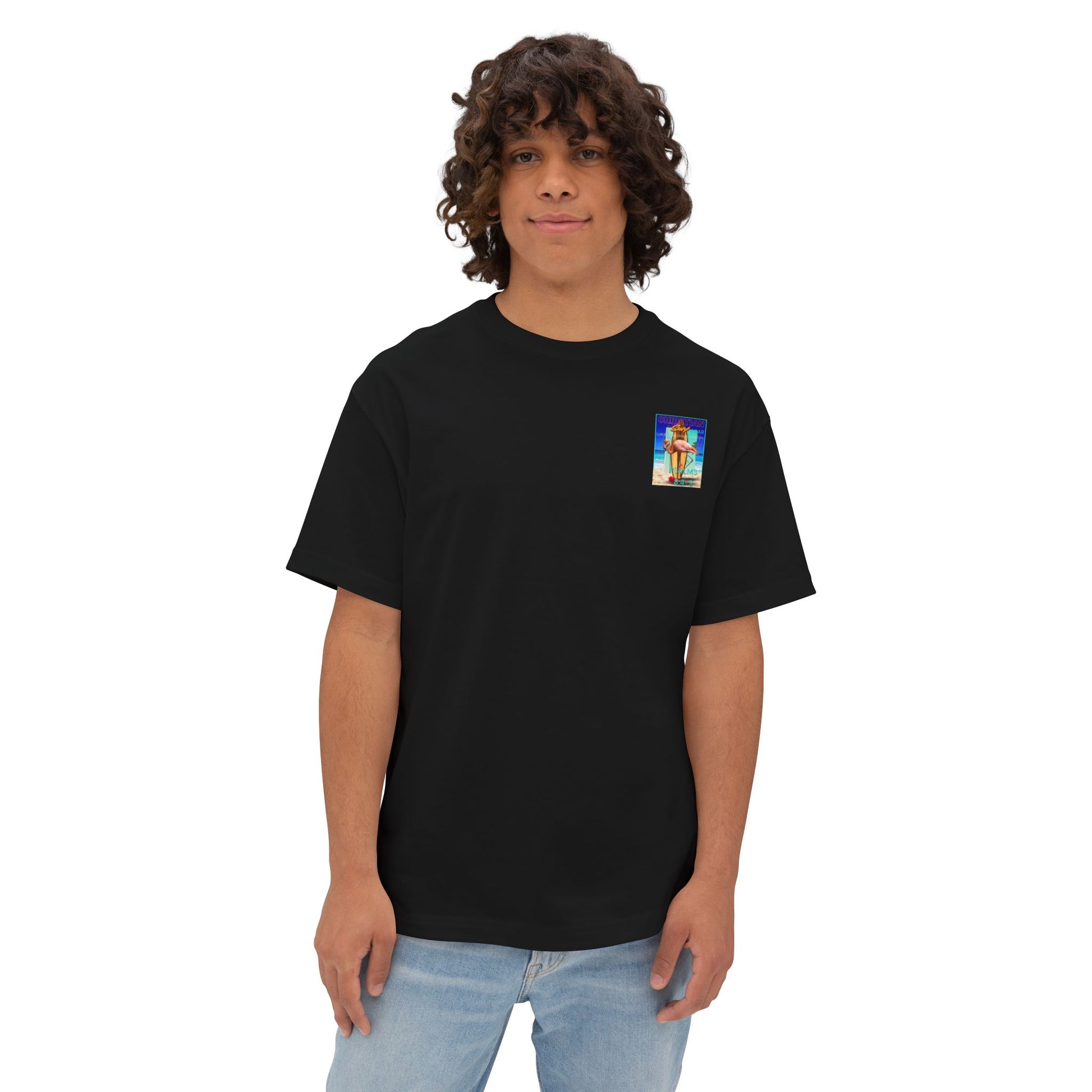 Christian Surf Wear Retro Vibrant-Inspired Unisex Oversized Boxy Tee, Beach Vibes, Faith Apparel, Summer Wear, Casual Christian Fashion