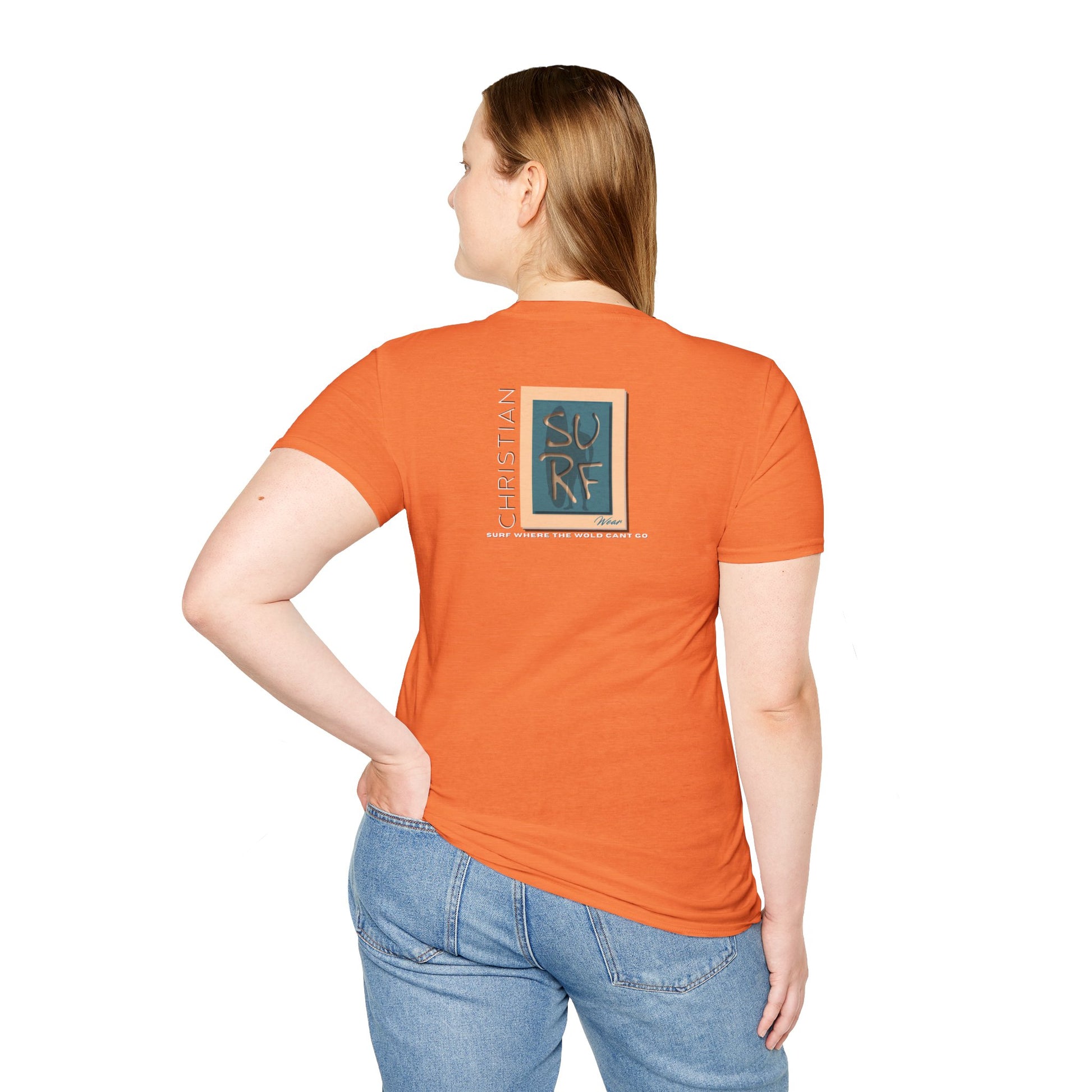 Marlin Graphic Dominion Deep - Unisex Softstyle T-Shirt Florida Marlin Fishing Tee Surfwear | Christian Ocean Apparel, Bold Pursuit Prophetic Vision Divine