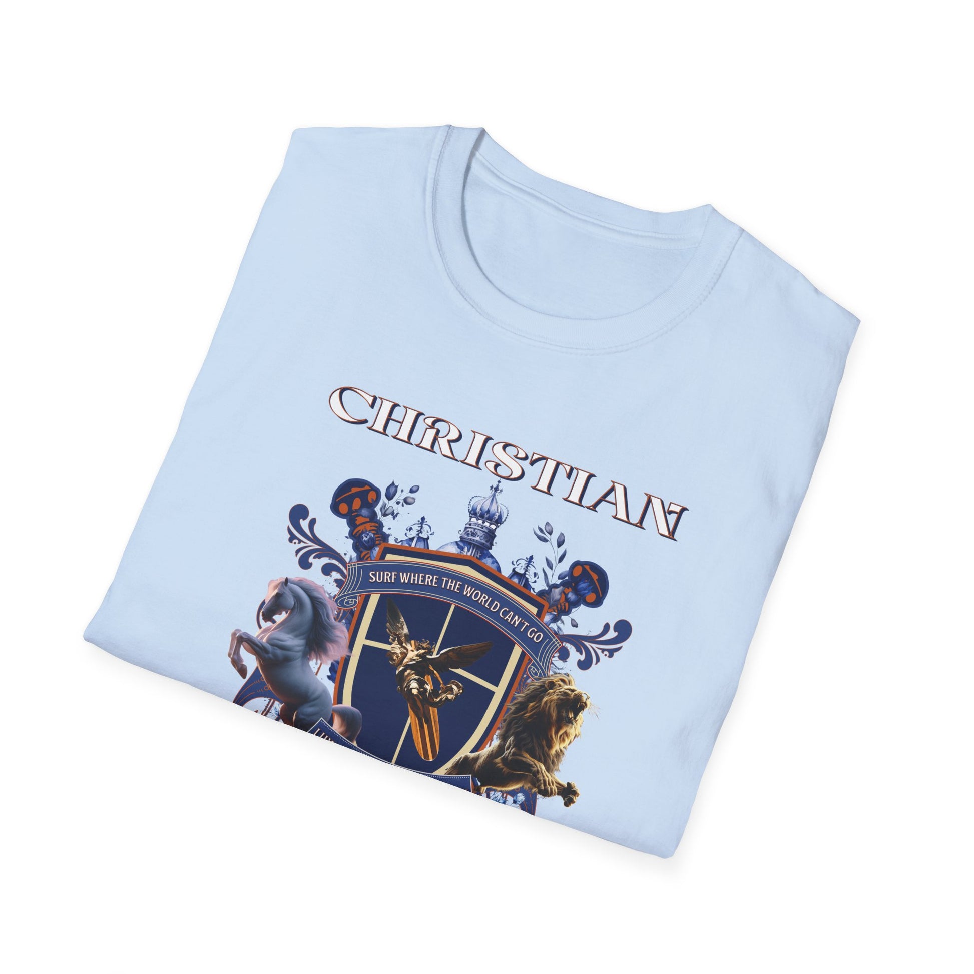 Christian Surf Wear Graphic Royalty T-Shirt, Unisex Summer Tee, Beach Apparel, Gift for Surfers, Casual Graphic Tee, Cool Vacation Clothing