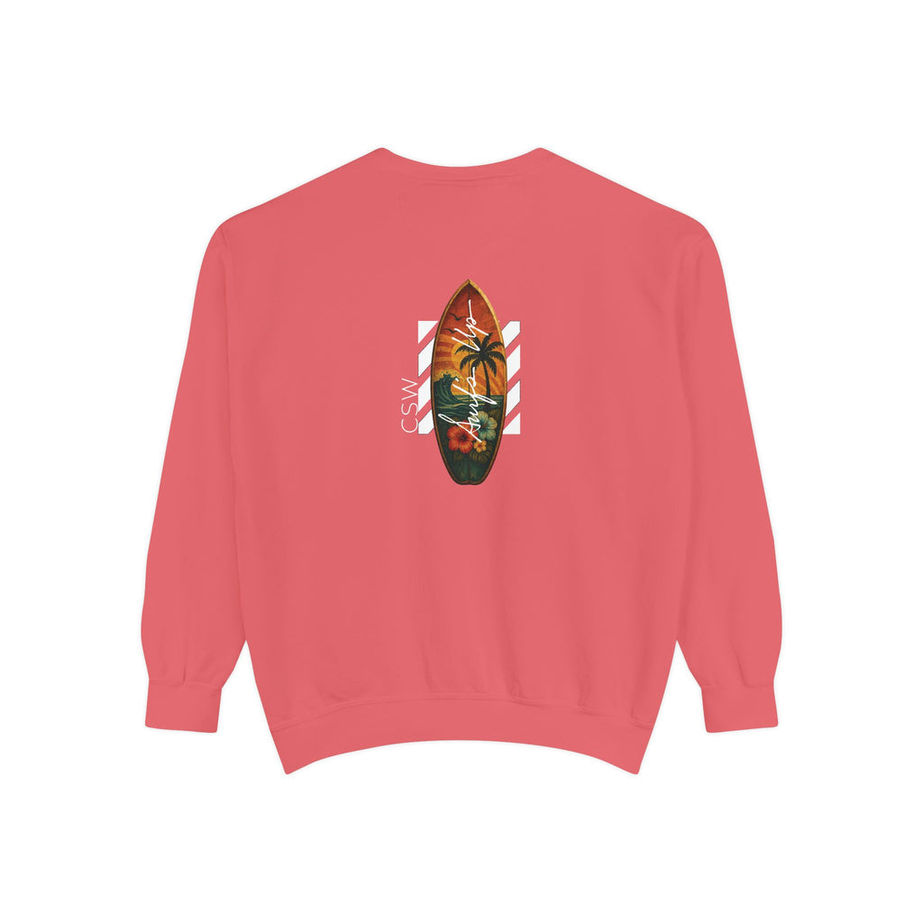 Sunshine Christian Surf Wear Sweatshirt | Unisex Garment-Dyed Pullover for Beach Vibes, Casual Wear, Surfing, Gift for Him/Her, Summer Style